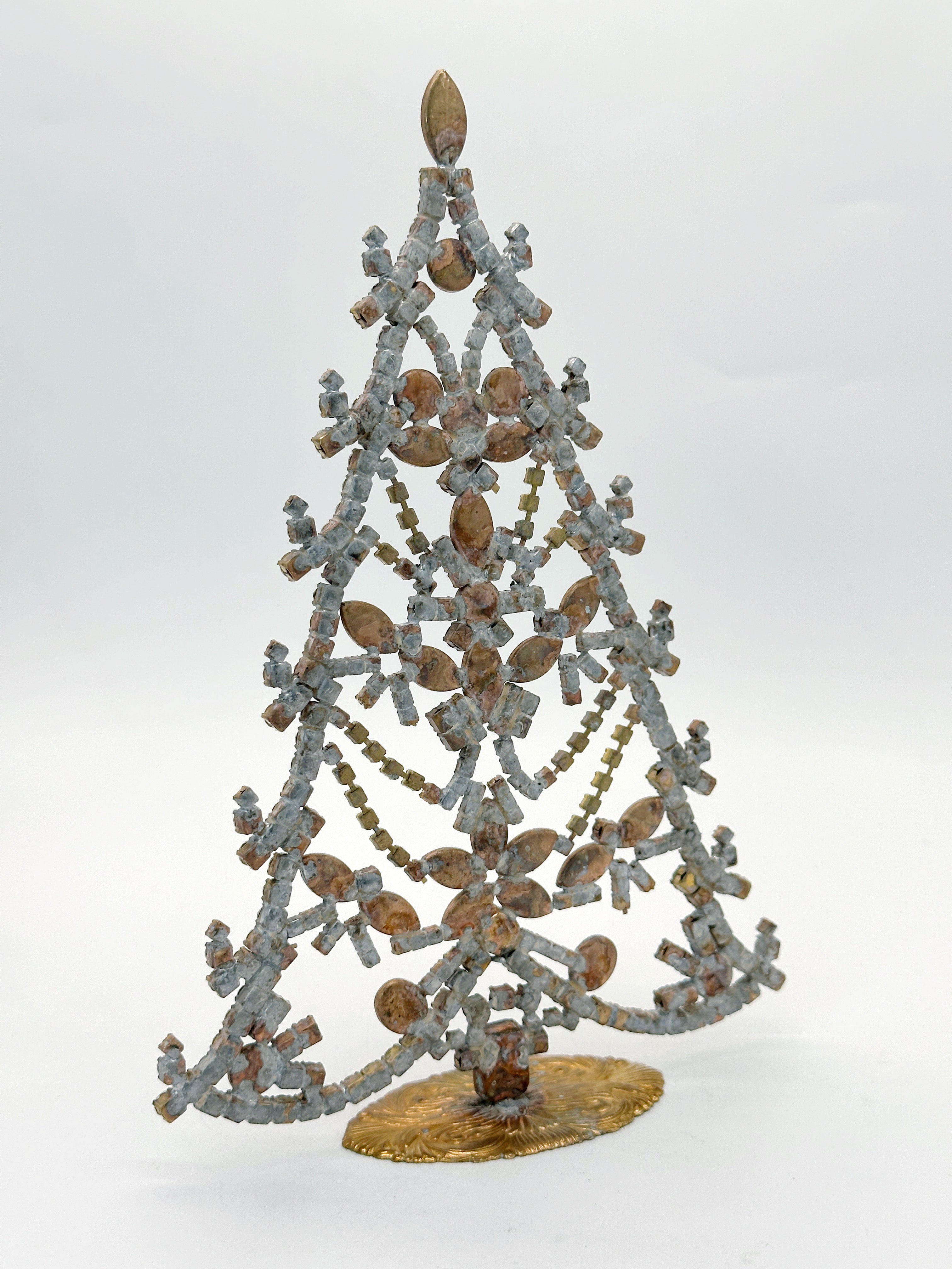 Prächtiger Gablonzer Christbaum aus Strass & Kristall