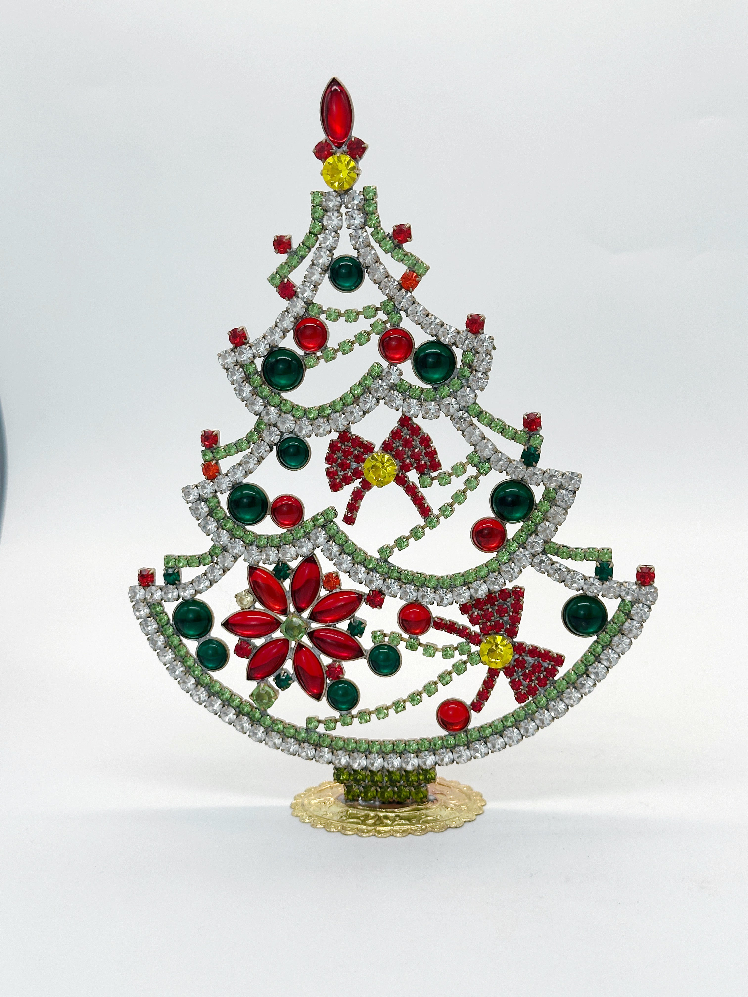 Prächtiger Gablonzer Christbaum aus Strass & Kristall
