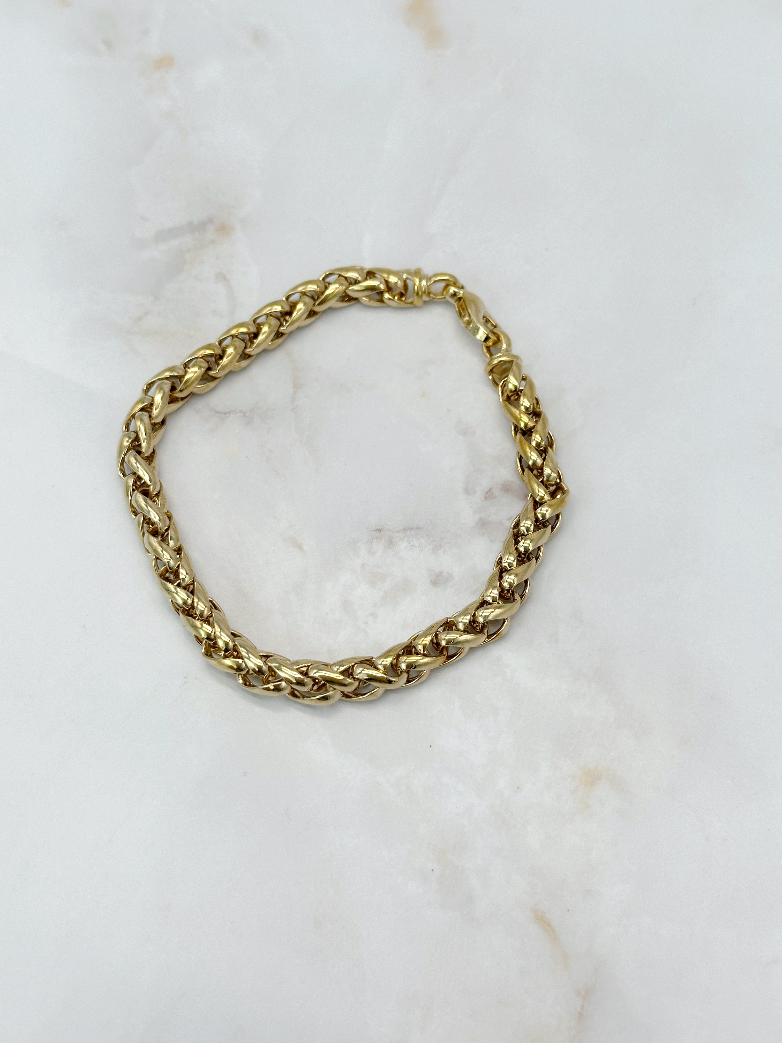 Classic vintage link bracelet – gold-plated