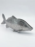 Vintage Serviettenhalter in Fischform – versilbert und auch als Briefhalter nutzbar