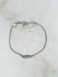 Feines Vintage Silberarmband im Verlauf
