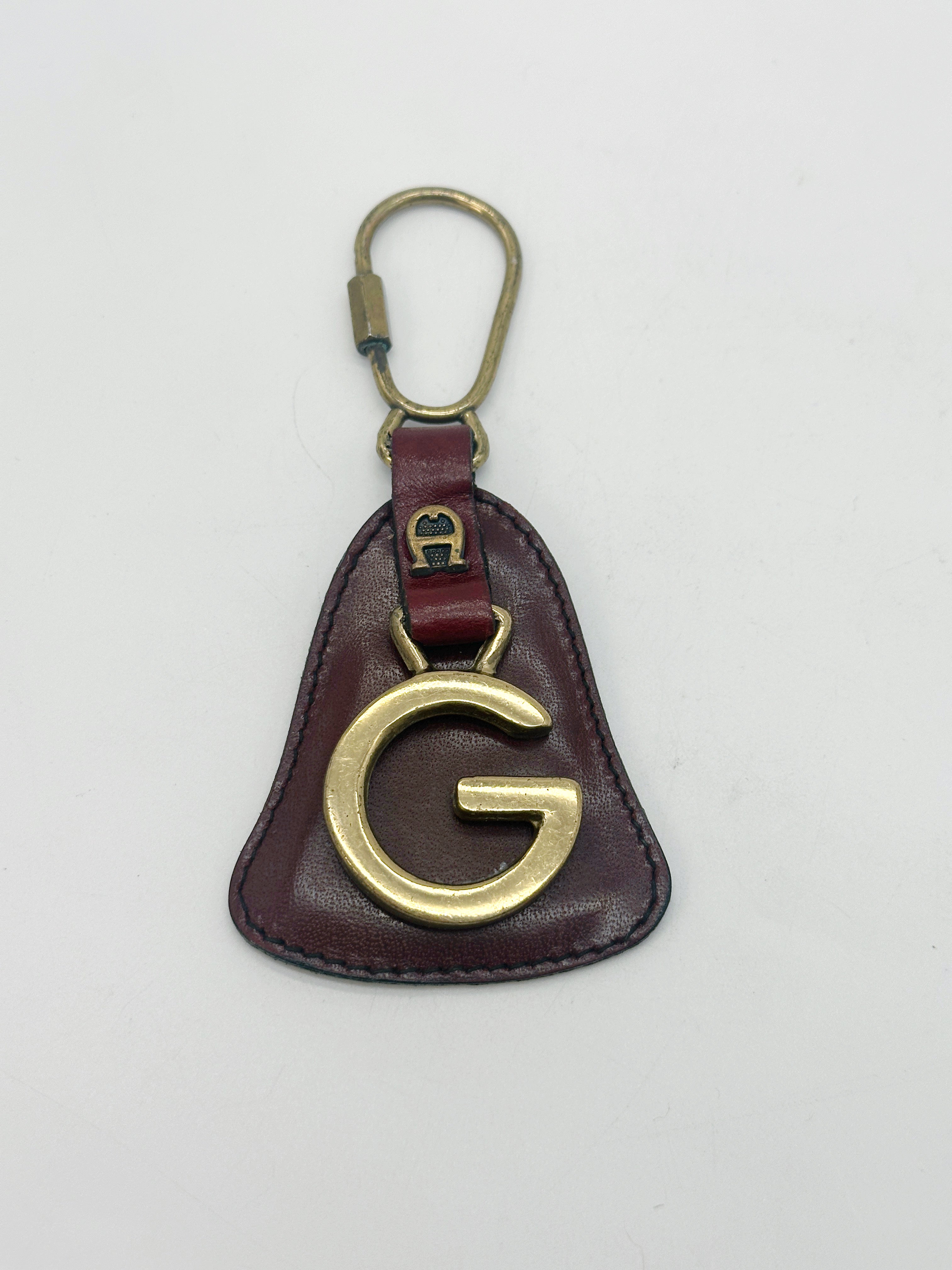 Vintage Aigner Schlüsselanhänger mit Initiale "G"