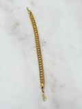 Vergoldetes Vintage Mesh Armband mit Kunstperlen