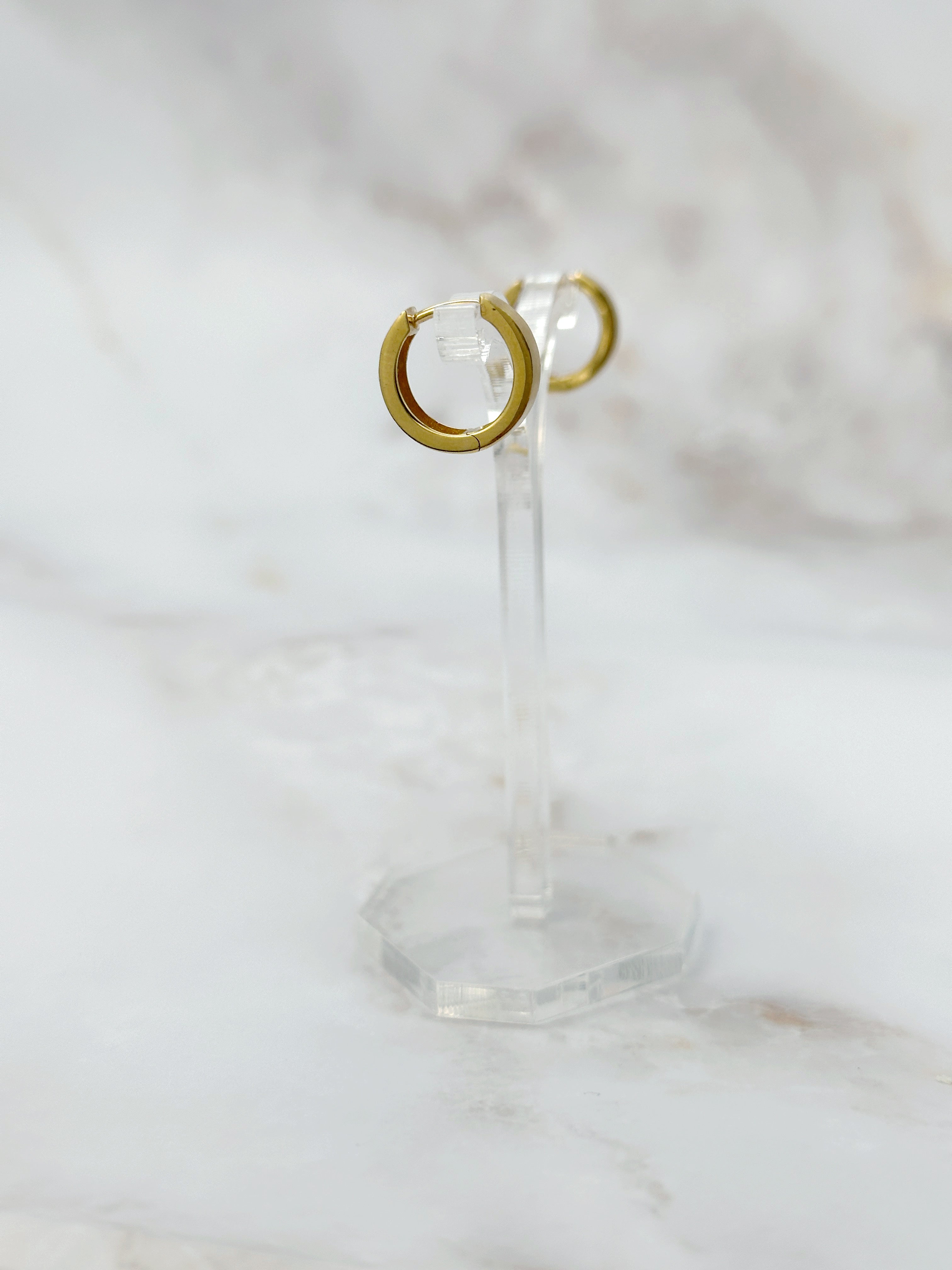 Vintage Creolen modern mit Diamanten
