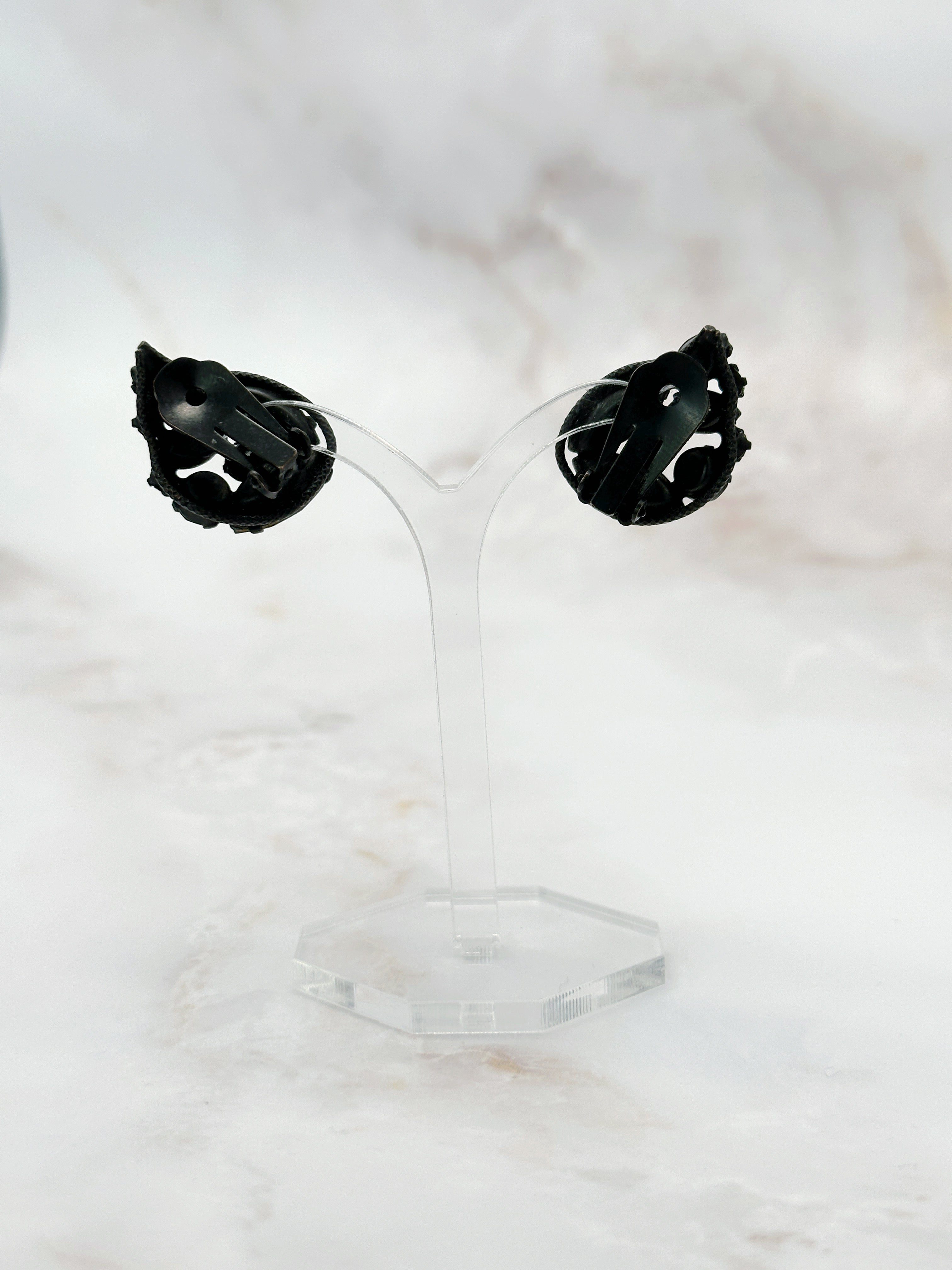 Vintage Ohrclips in Blattform