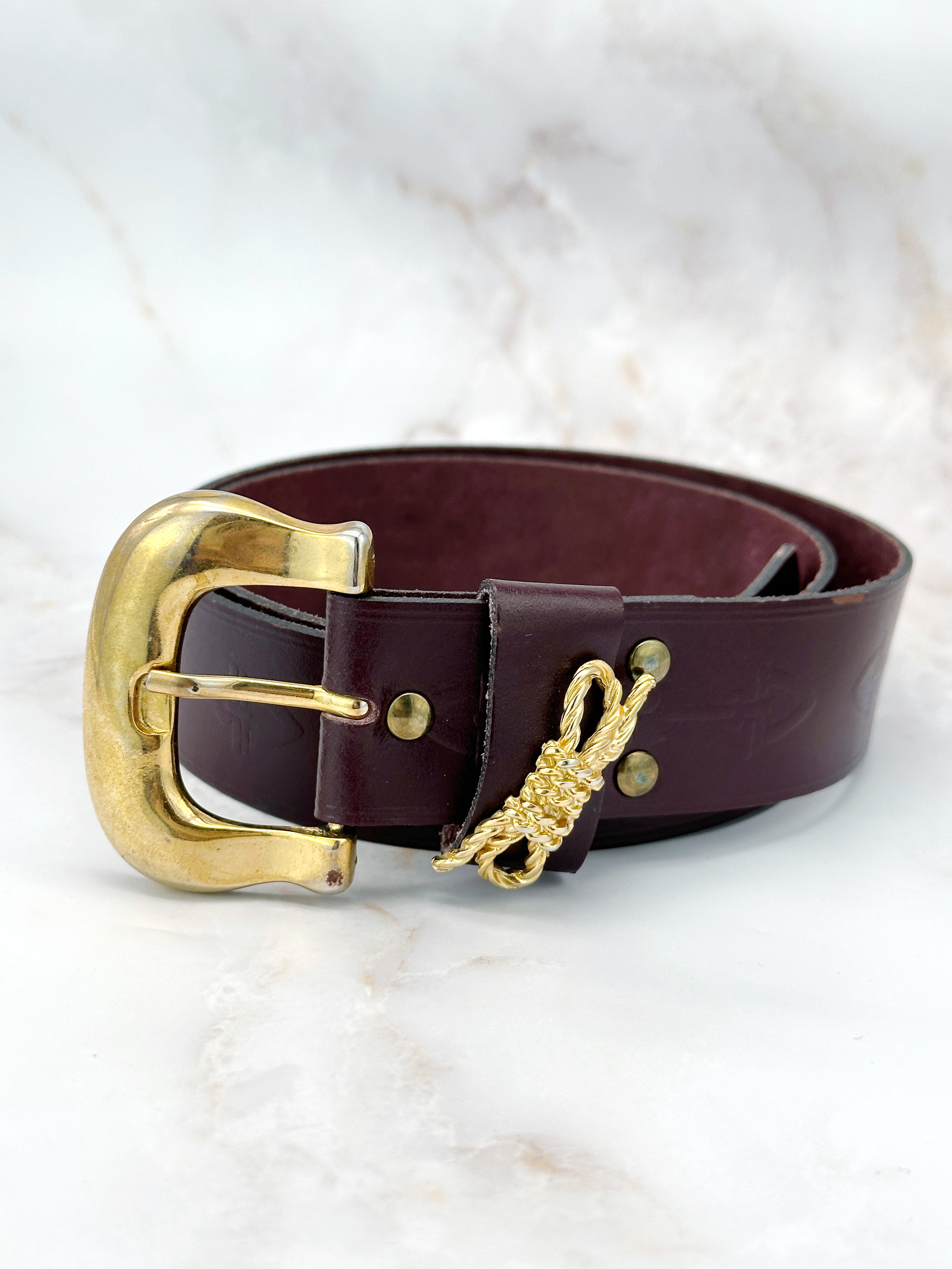 Vintage belt with mesh details