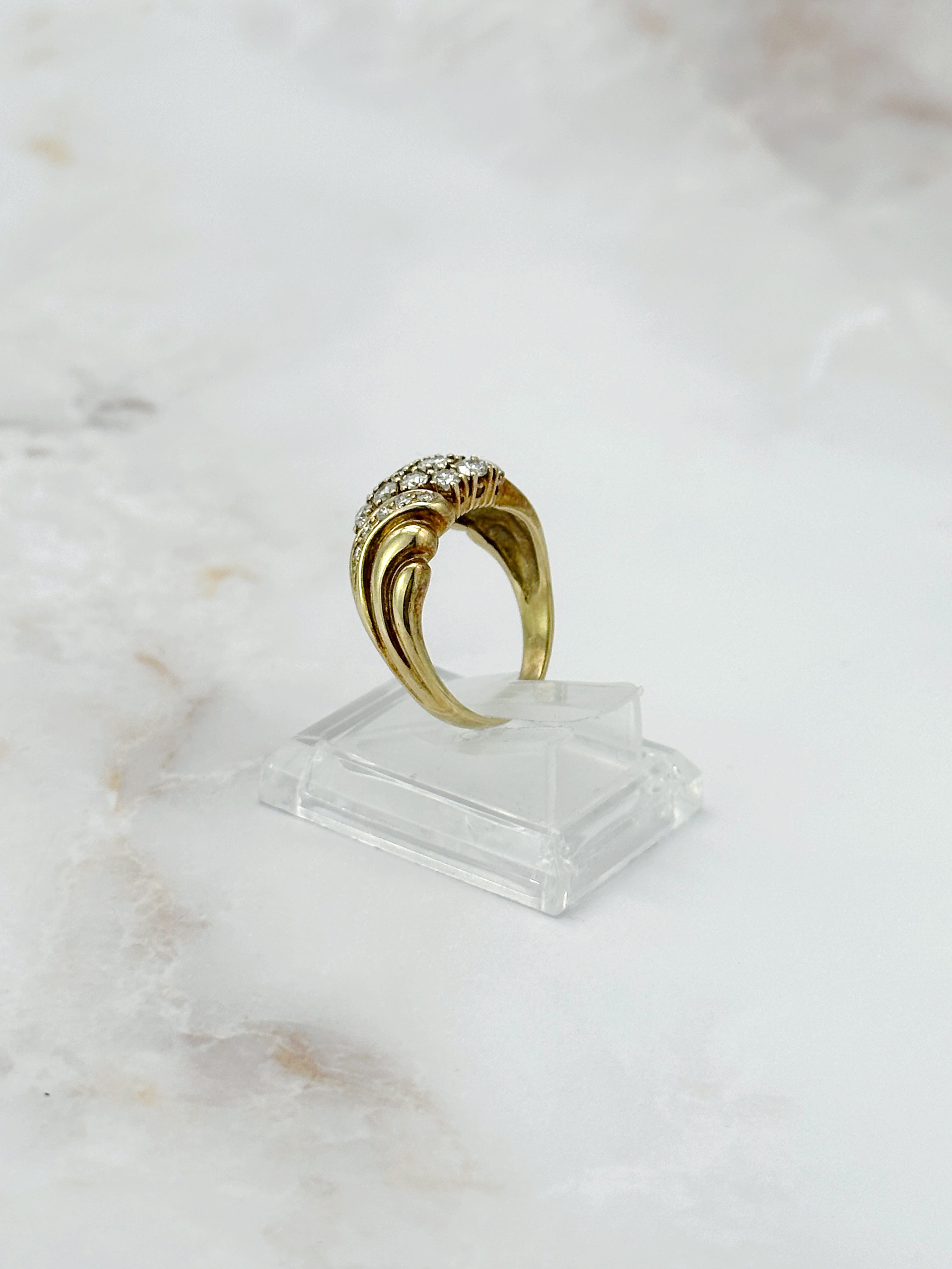 Vintage Cocktail Ring mit Diamanten