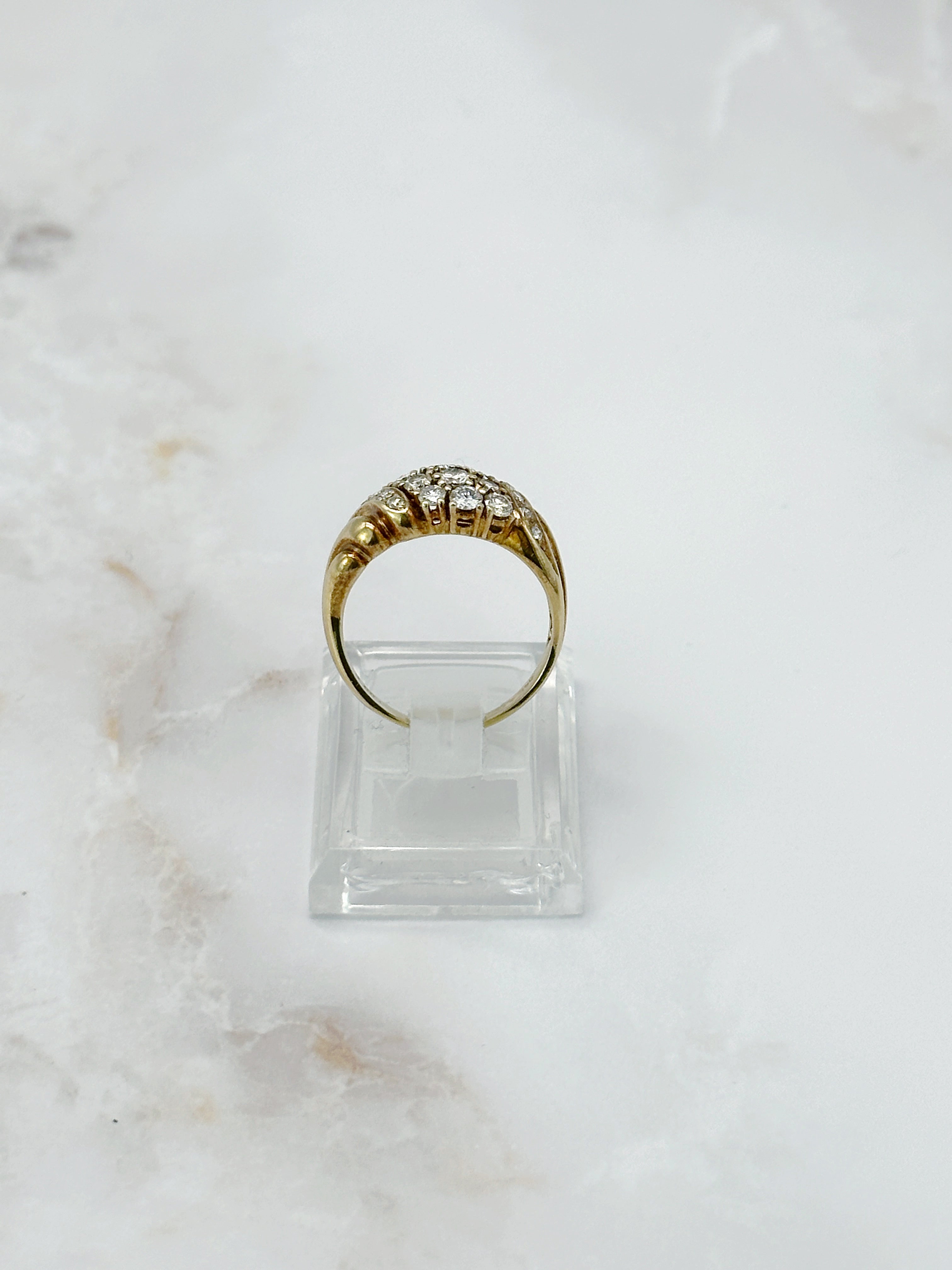 Vintage Cocktail Ring mit Diamanten