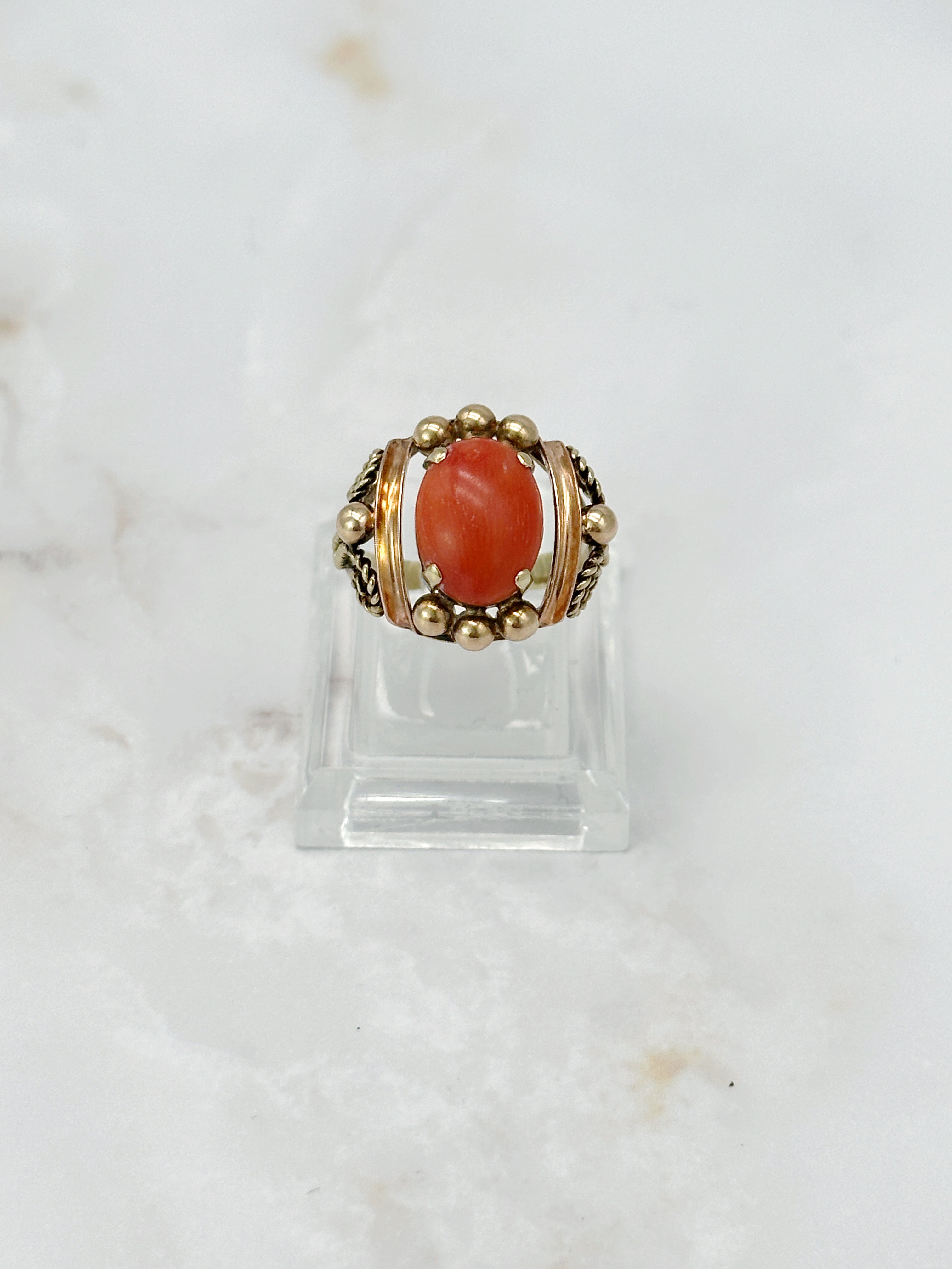 Vintage Korallen Ring