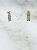 Minimalist rhinestone stud earrings