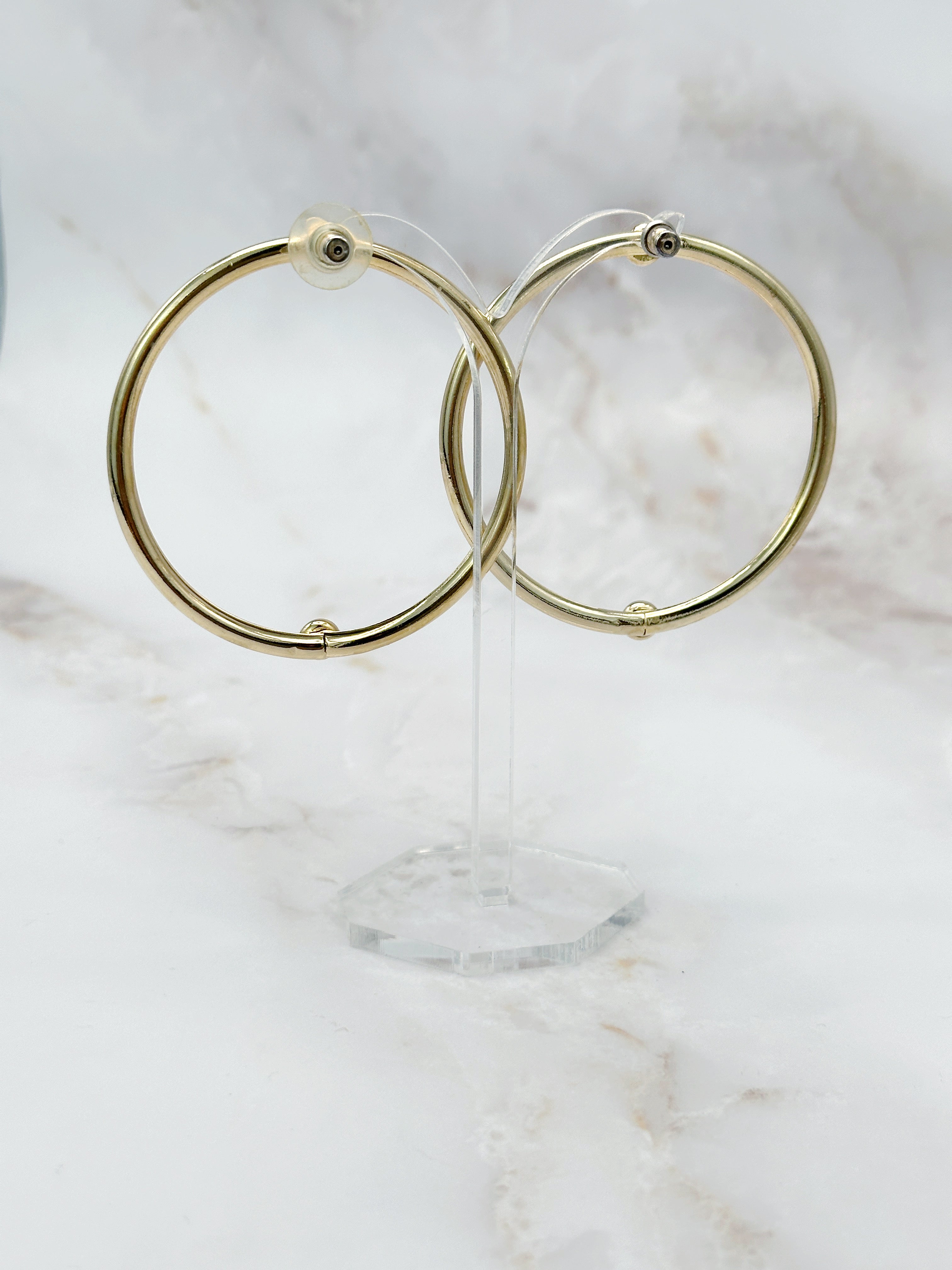 Große Vintage Hoop Ohrringe