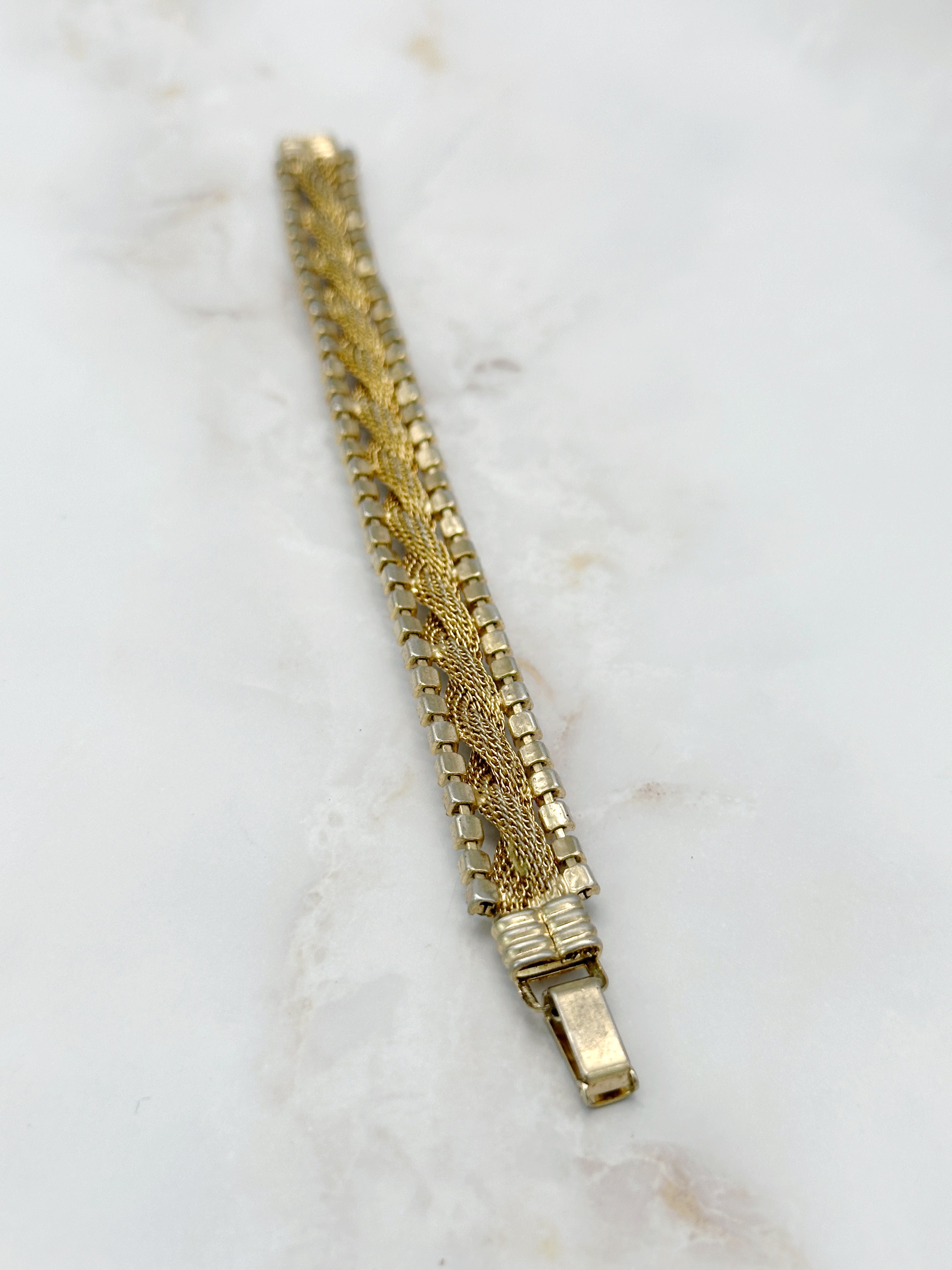 Vintage bracelet with rhinestones