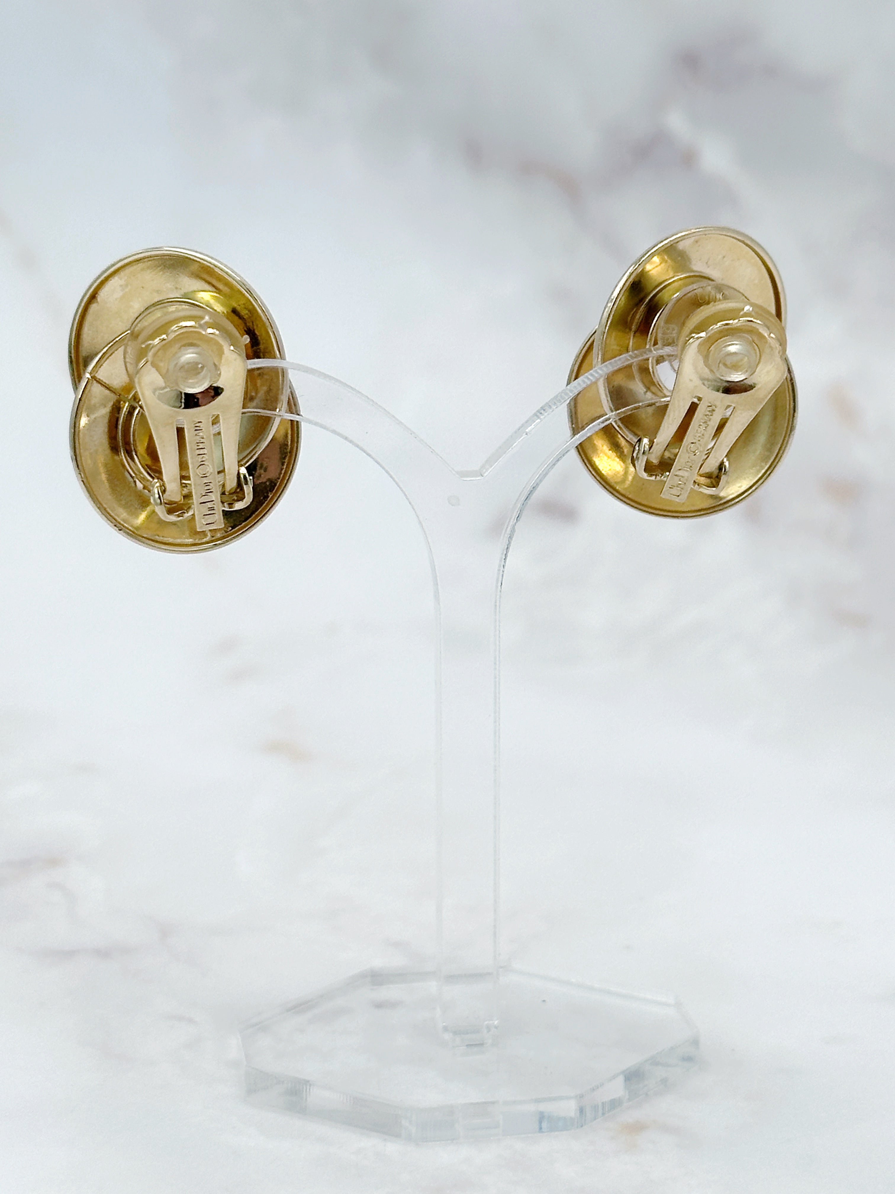 Vintage Ohrclips von Christian Dior in geschlungener Form