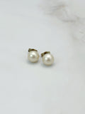 Klassische Perlen-Ohrstecker in 585 Gelbgold mit Kulturperlen