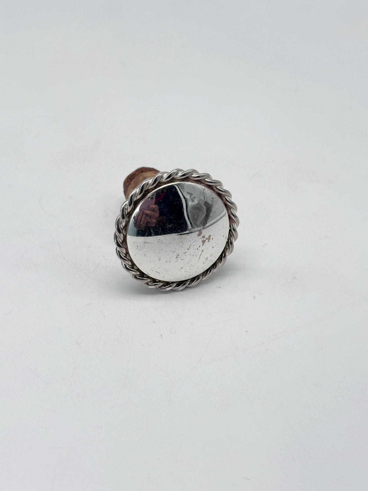 Vintage Flaschenausgießer aus versilbertem Metall
