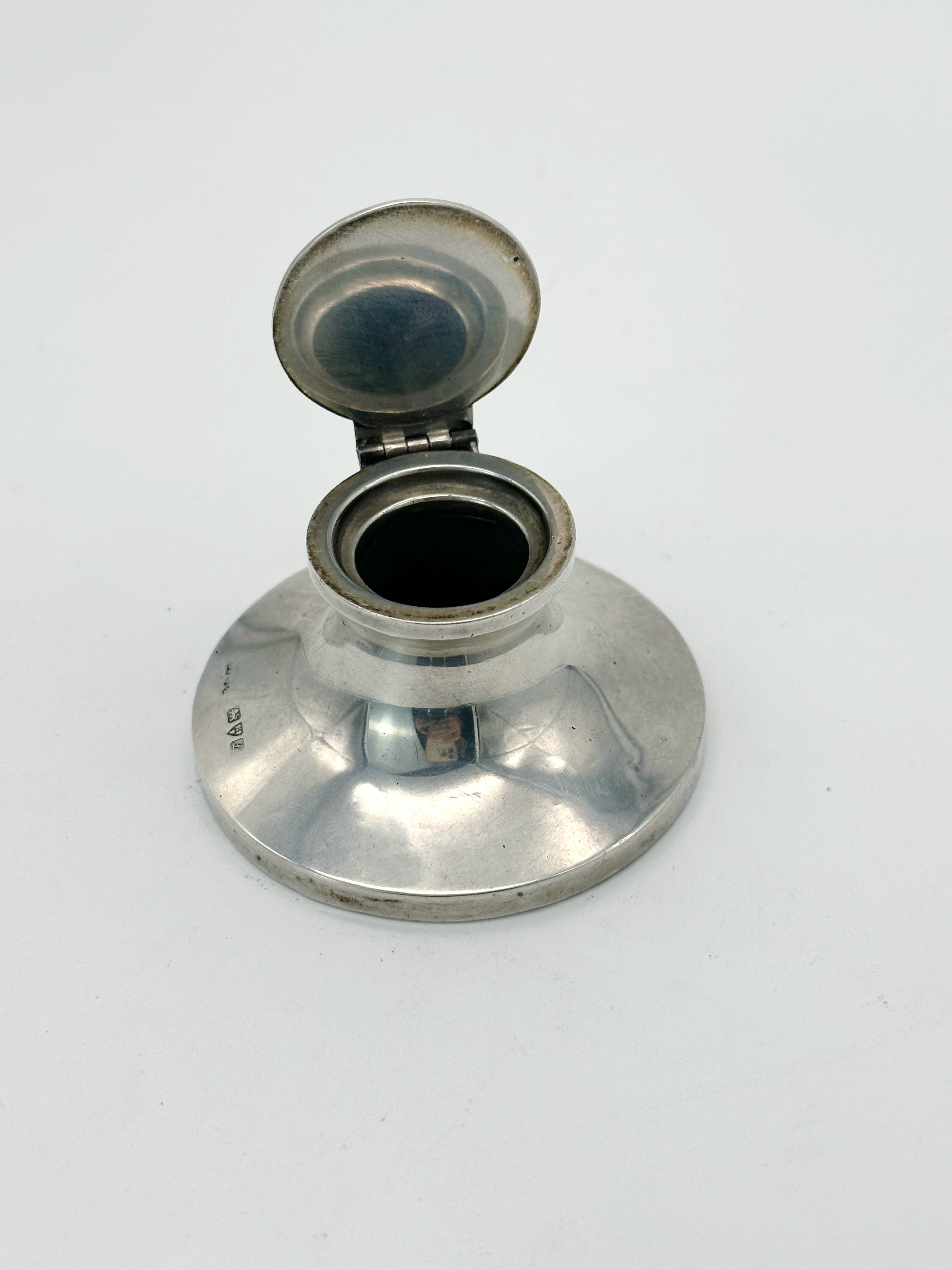 Tintenfass England um 1911, Silber