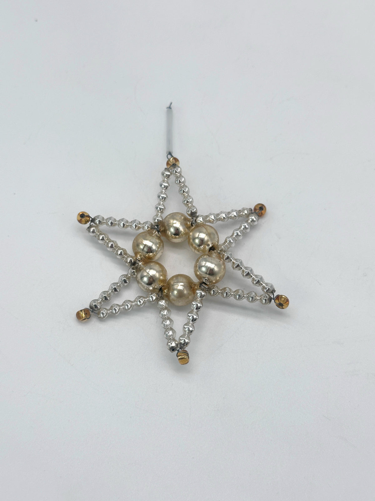 Gablonzer Christbaumanhänger als Stern in Silber oder Gold