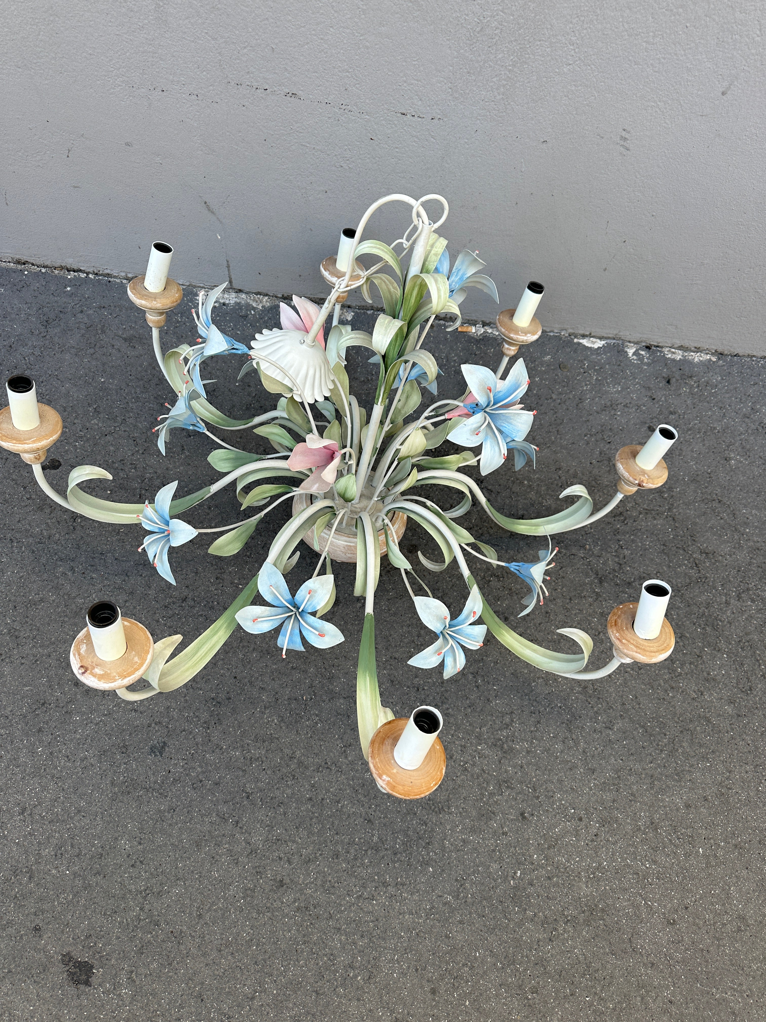 Vintage Luster Florentiner Art mit Blüten