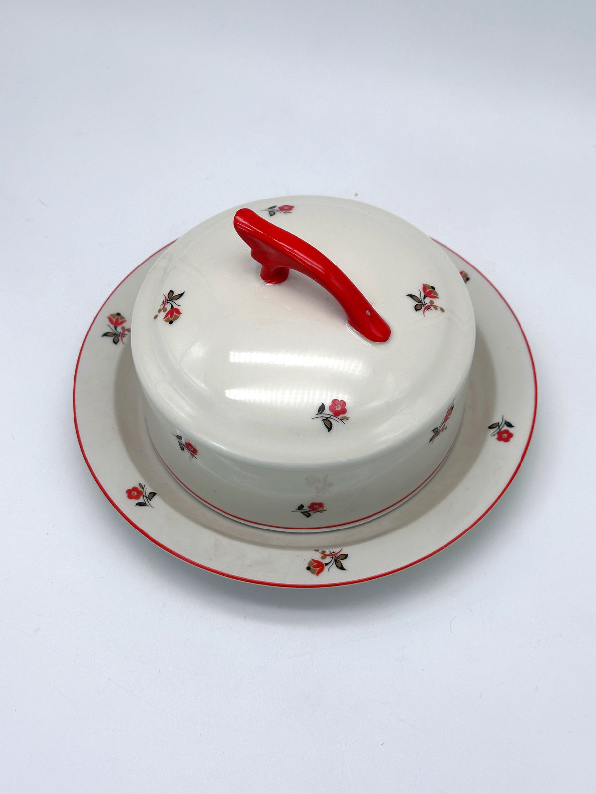 Vintage-Butterdose von Mitterteich Bavaria aus Keramik