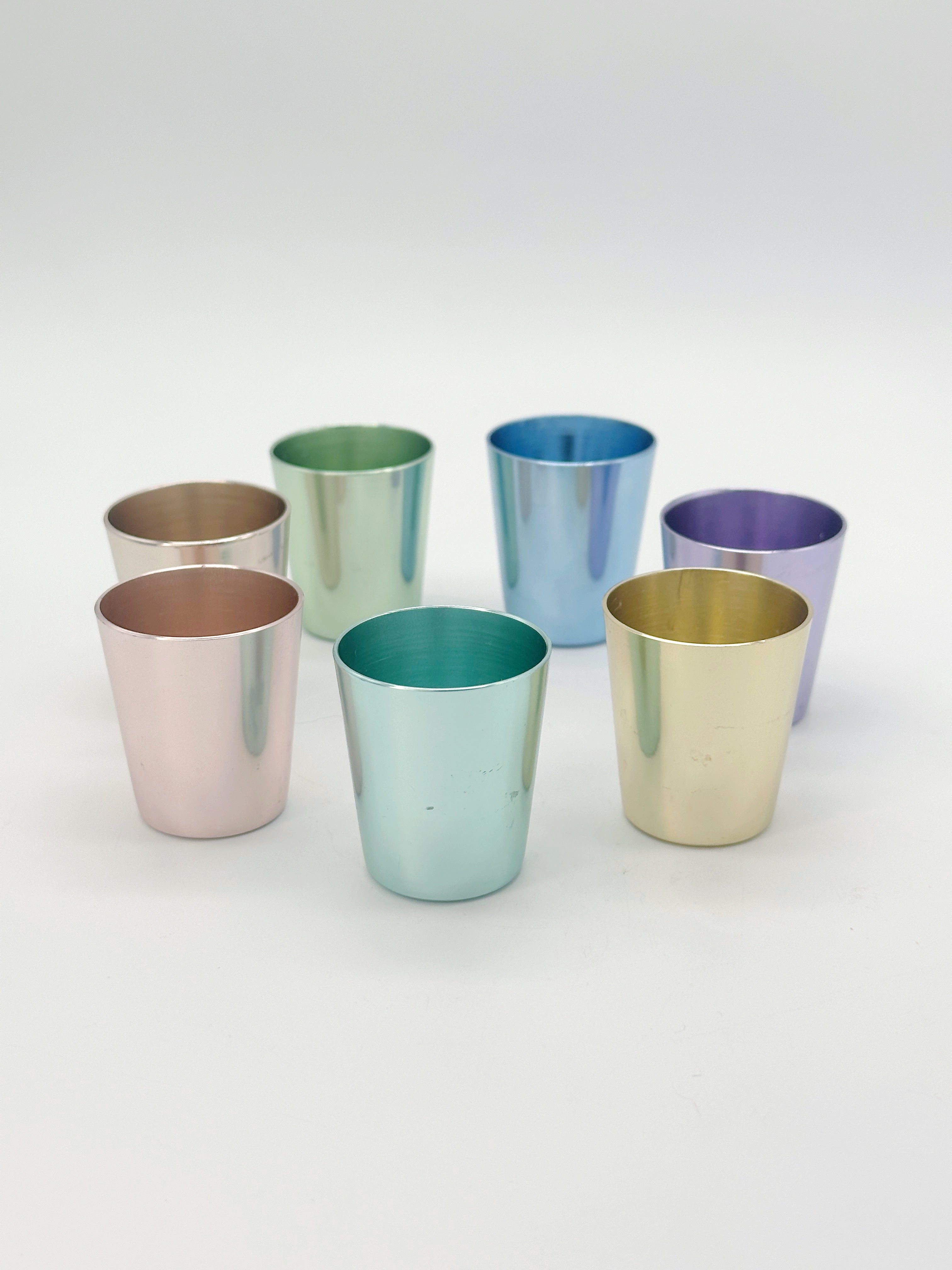 Vintage Stamper Set von EMKARGAL in bunten Farben