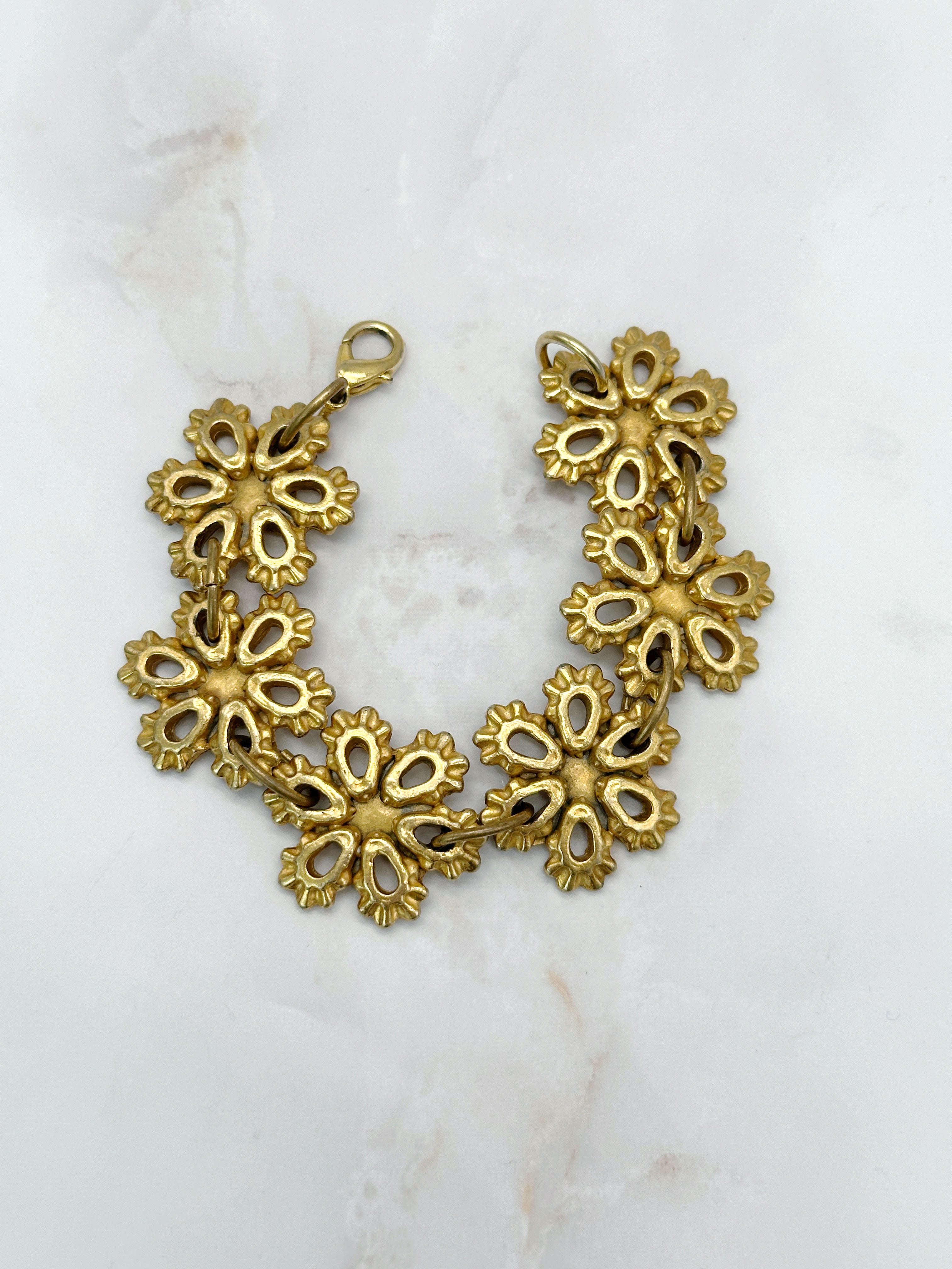Philippe Audibert Paris Vintage Link Bracelet Gold Plated