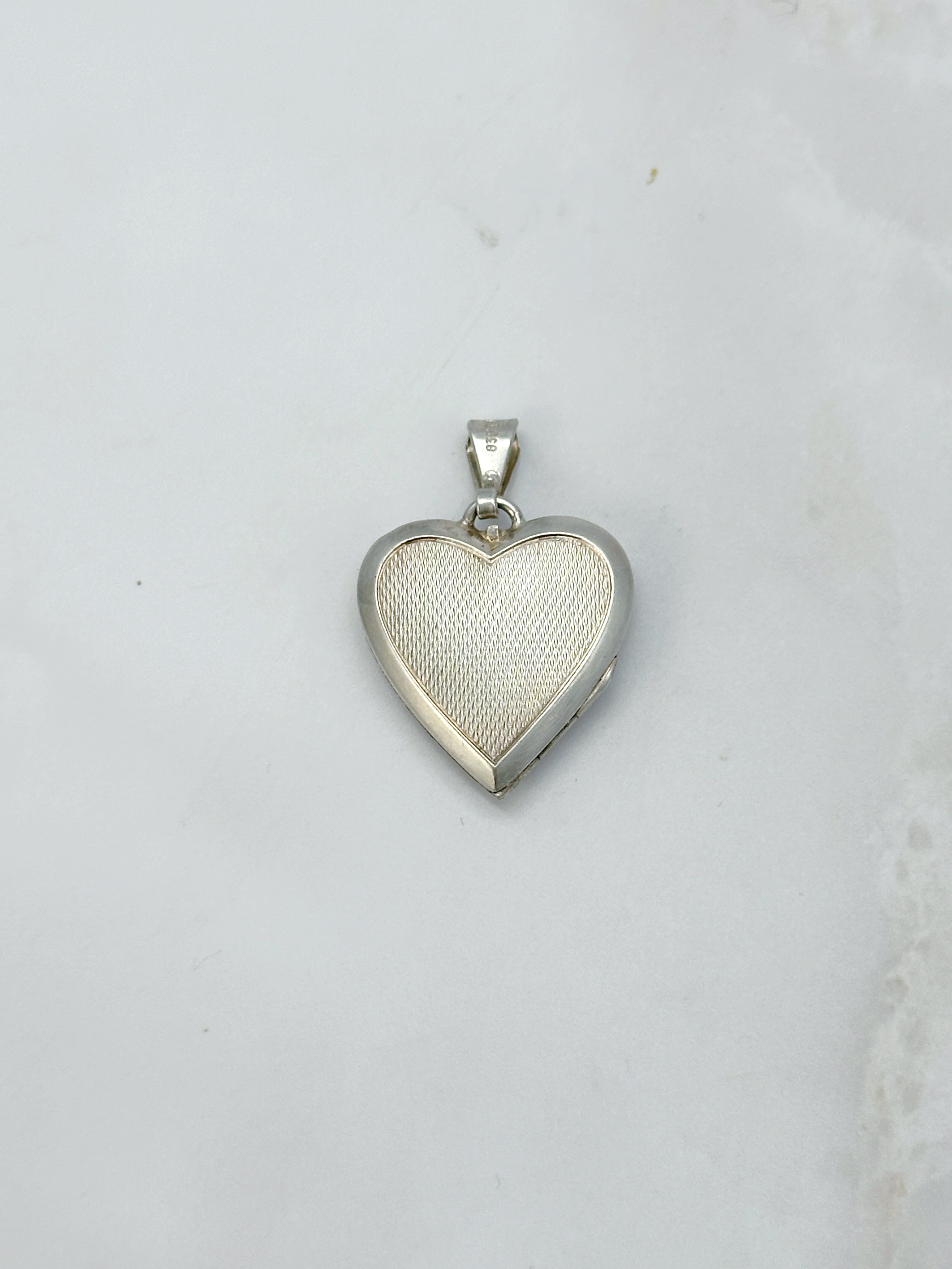 Vintage Medaillon Silber Perlmutt Aufklappbar
