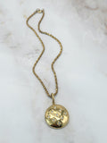 Gedrehte Vintage Halskette mit Strass Anhänger