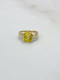 Vintage Ring mit Saphir