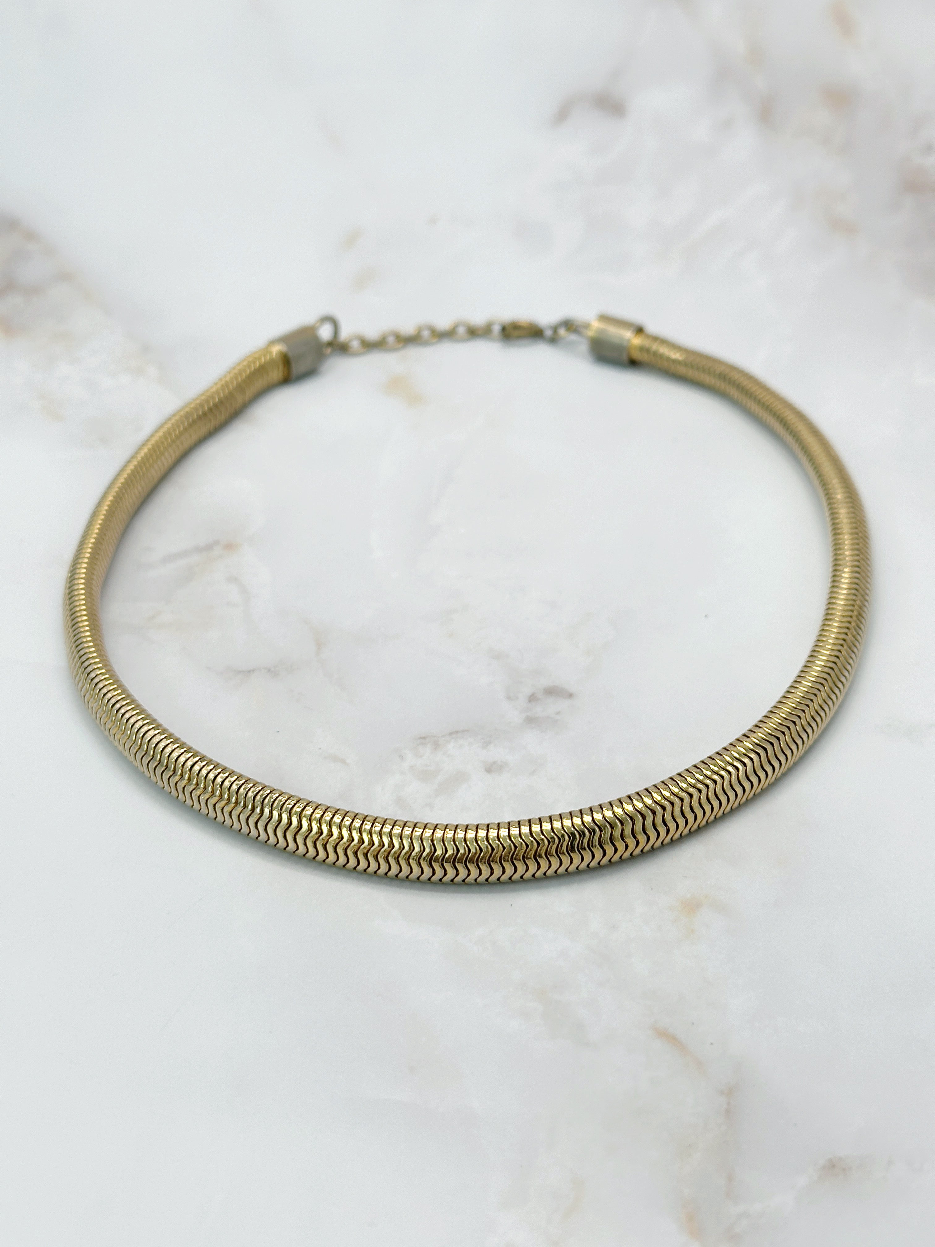 Klassische vergoldete Vintage Schlangenkette