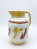 Antiker Art Déco Keramikkrug mit Spritzdekor um 1920/30