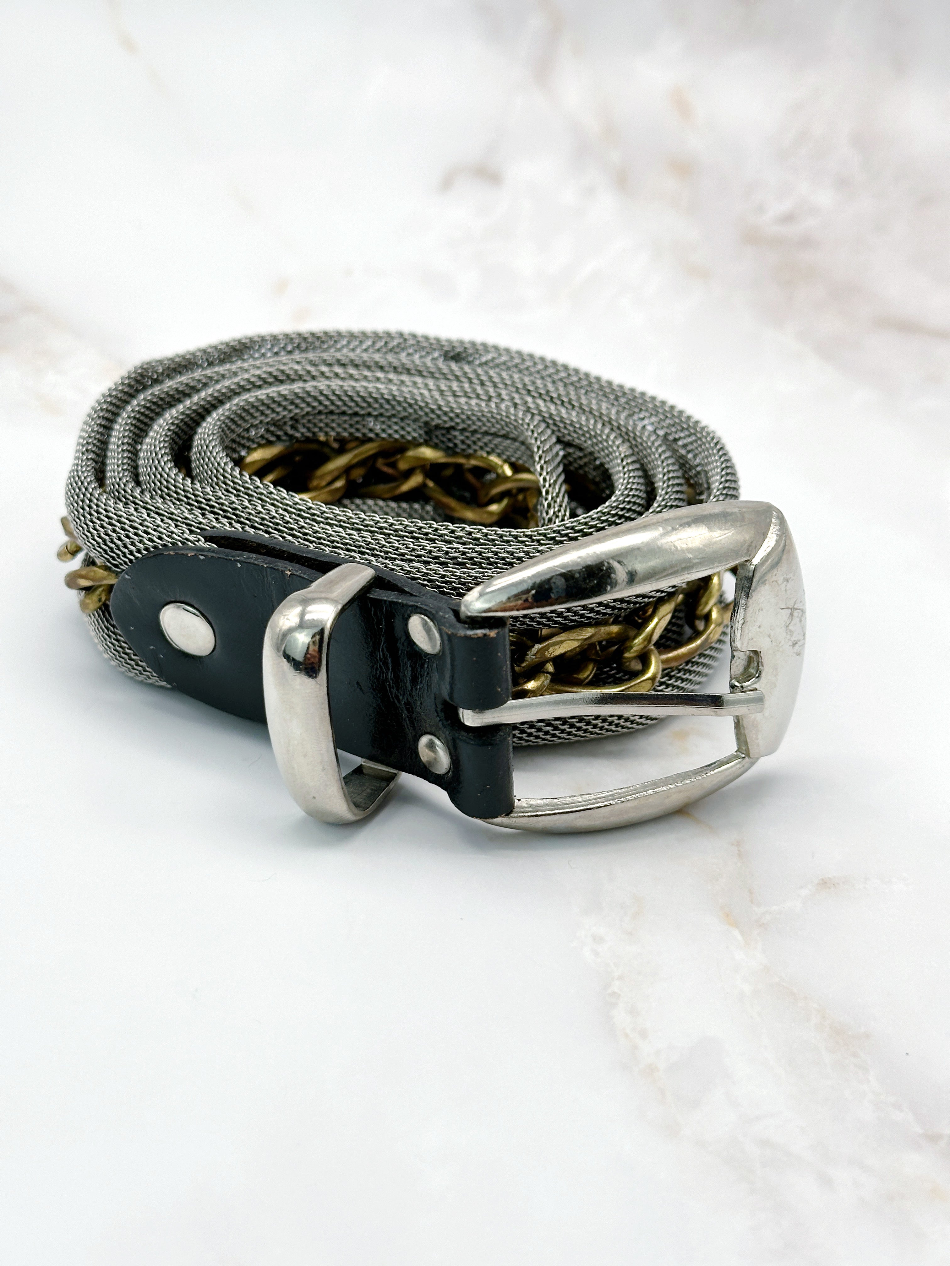 Vintage bicolor belt