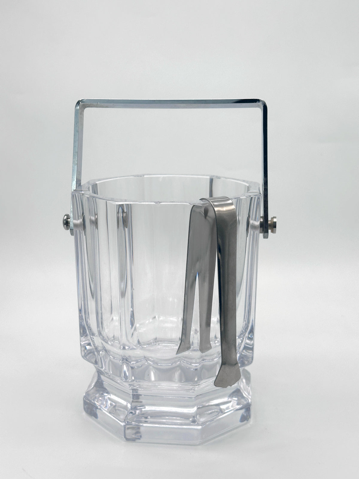Vintage Eiseimer aus schwerem Kristallglas von Sèvres Cristal