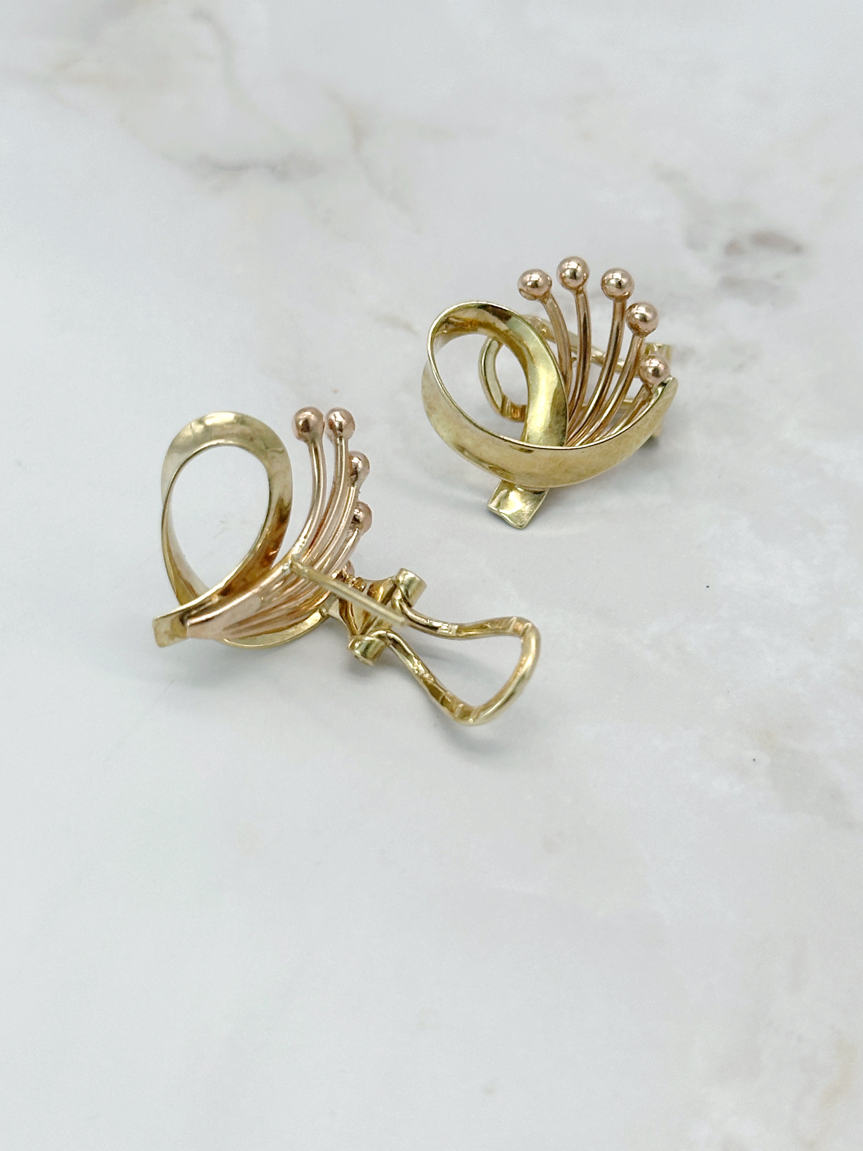 Extravagante Ohrstecker/Clips um 1950/60