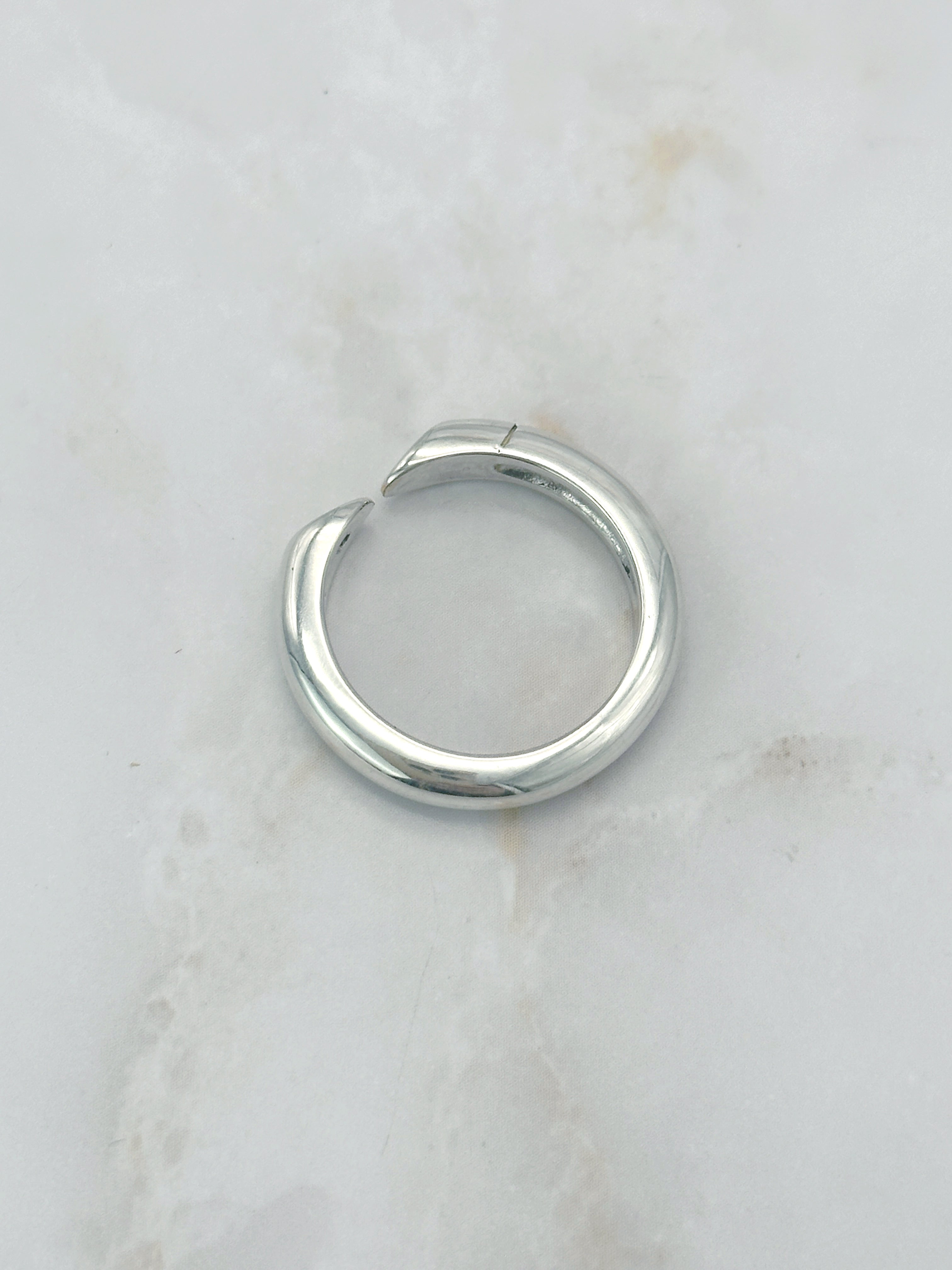 Ausgefallener Silber Ring mit Strass