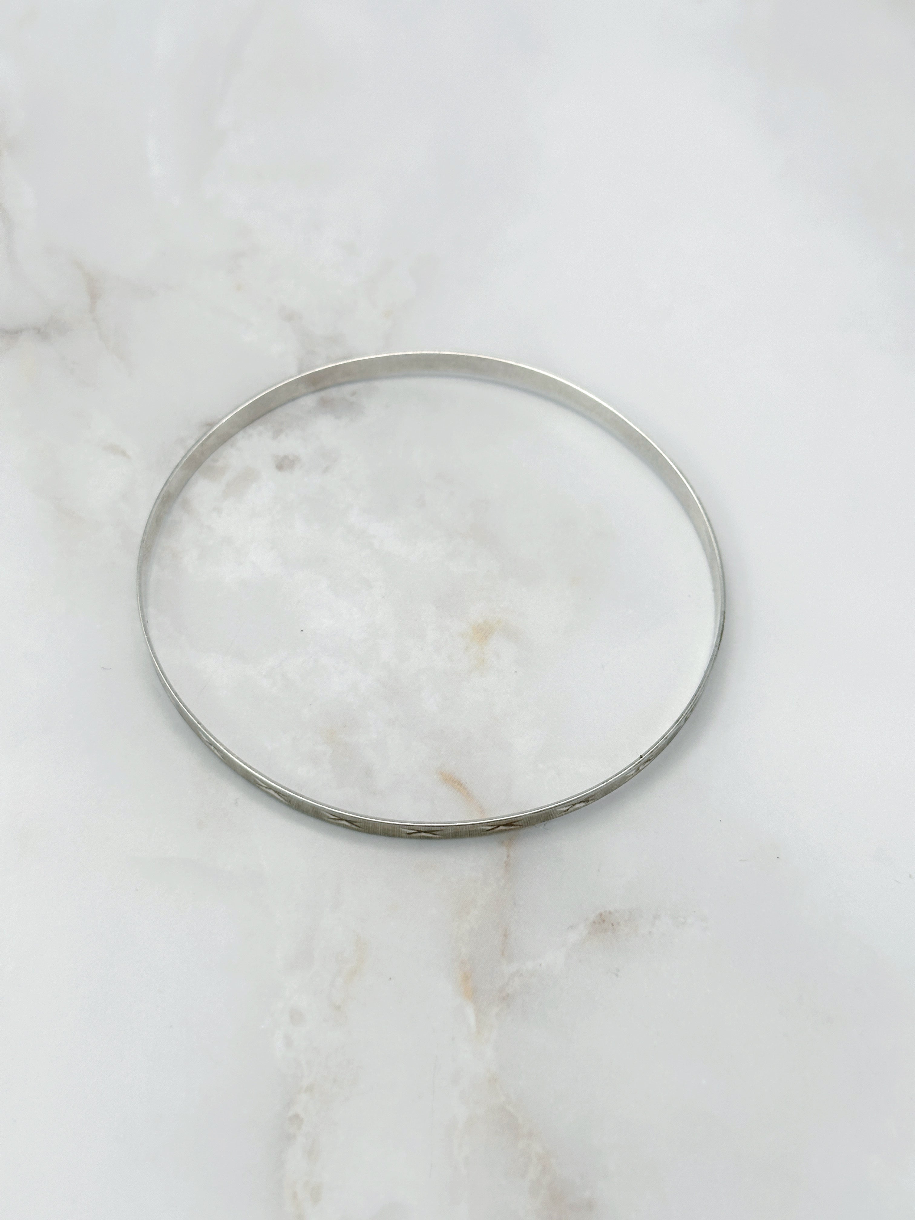 Classic silver bangles