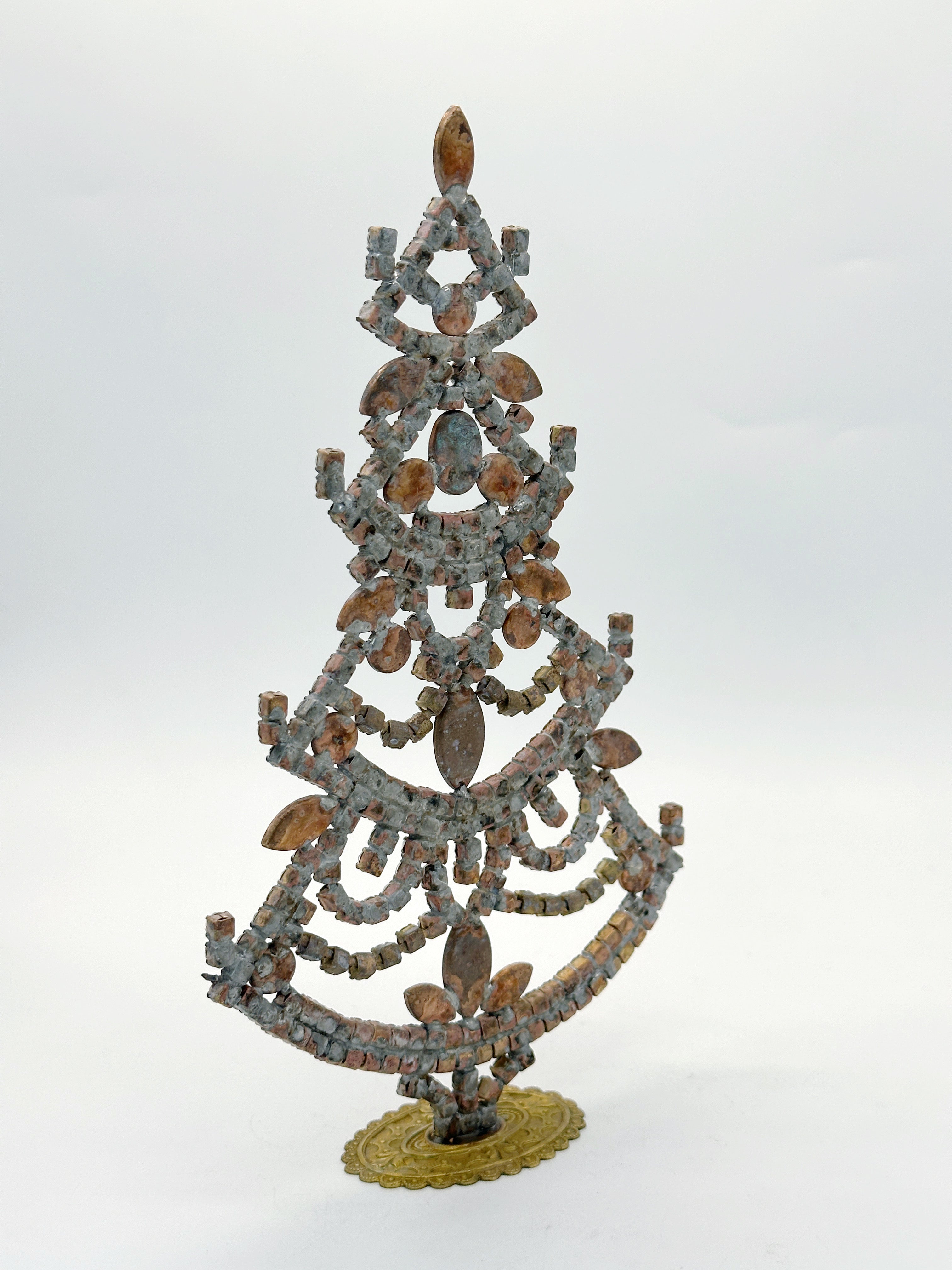 Prächtiger Gablonzer Christbaum aus Strass & Kristall