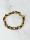Signiertes Sarah Coventry Vintage Armband in Seil-Optik