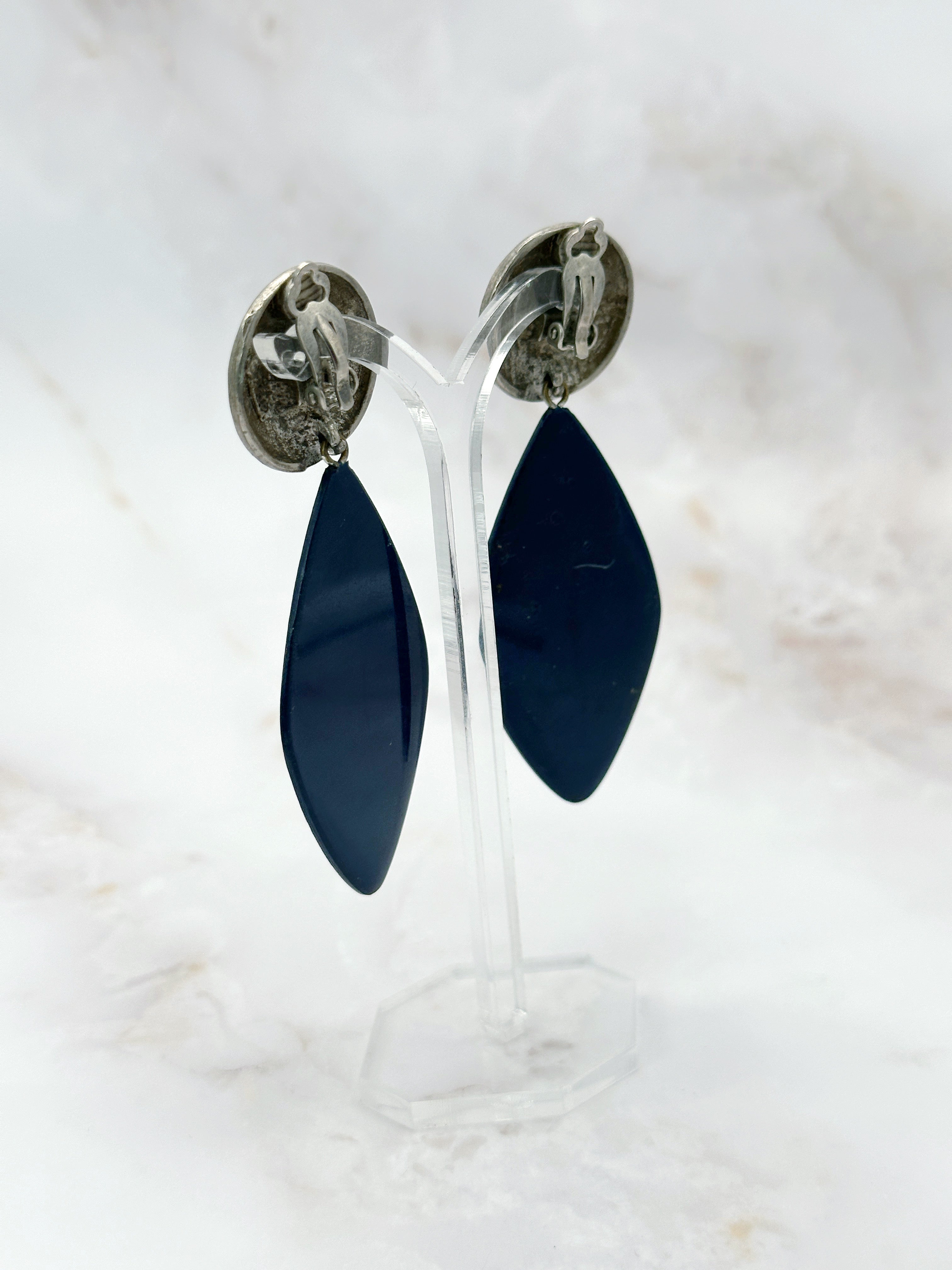 Signierte Vintage Statement Ohrclips von Erwin Pearl