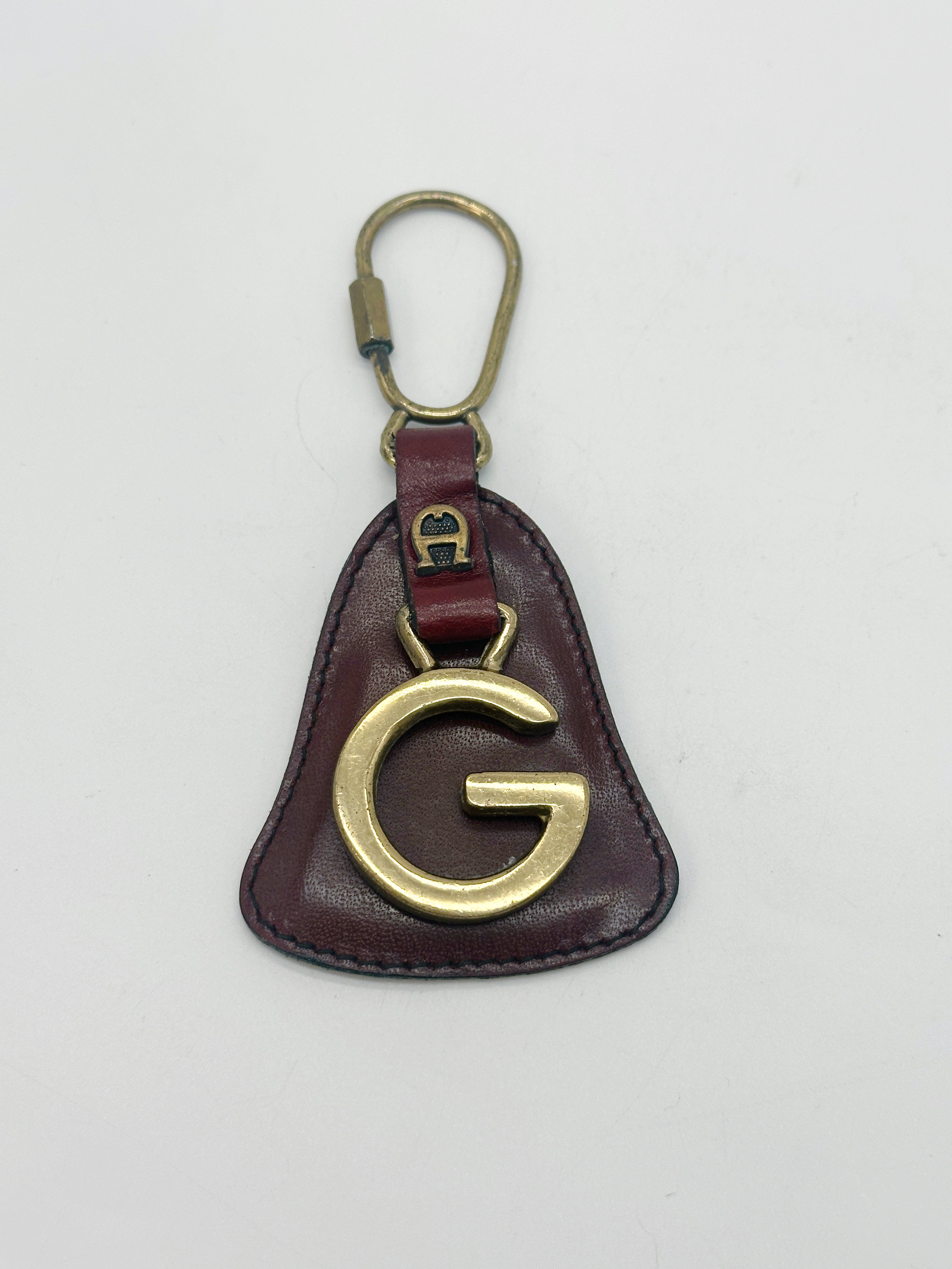 Vintage Aigner Schlüsselanhänger mit Initiale "G"