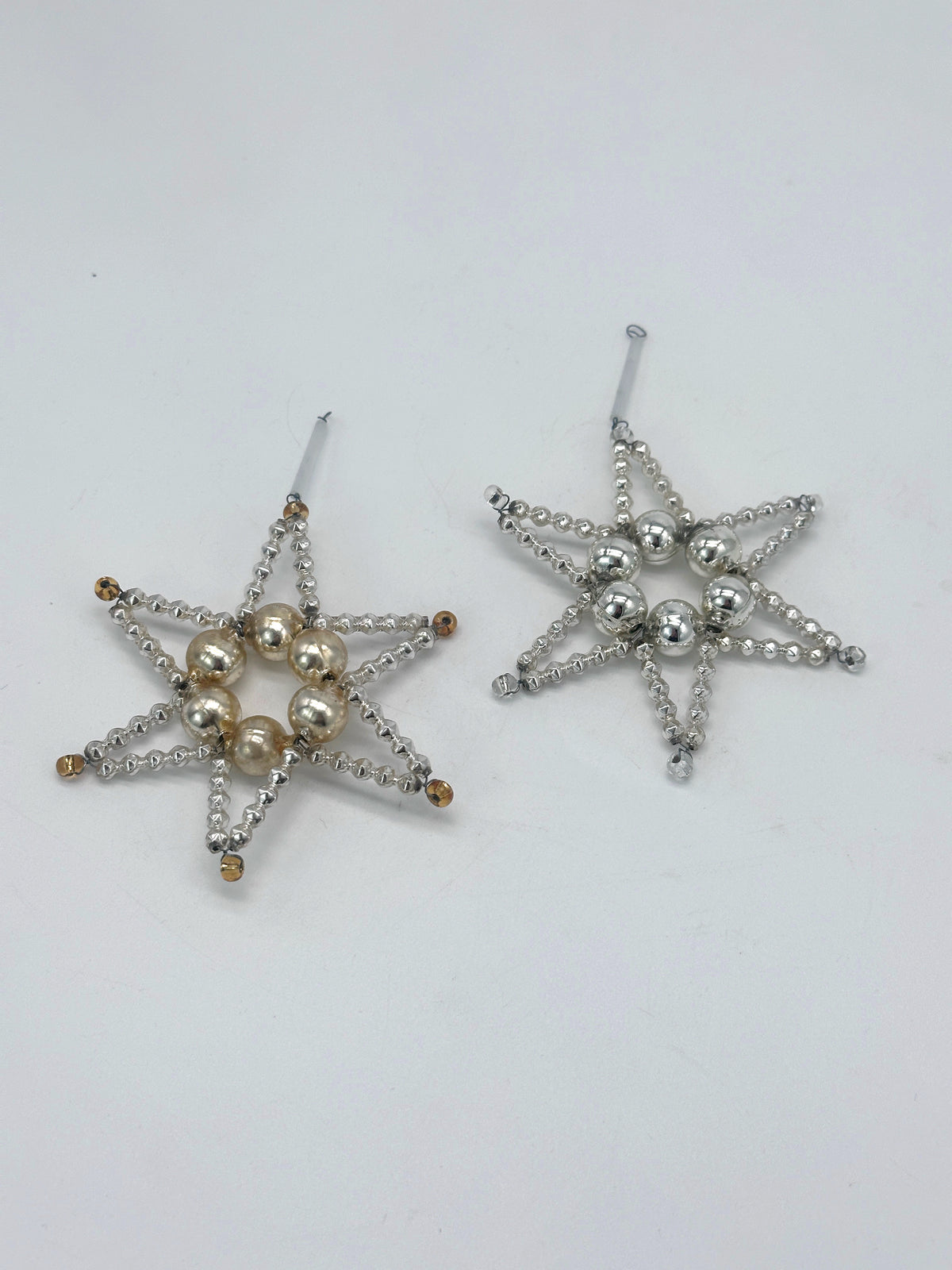 Gablonzer Christbaumanhänger als Stern in Silber oder Gold