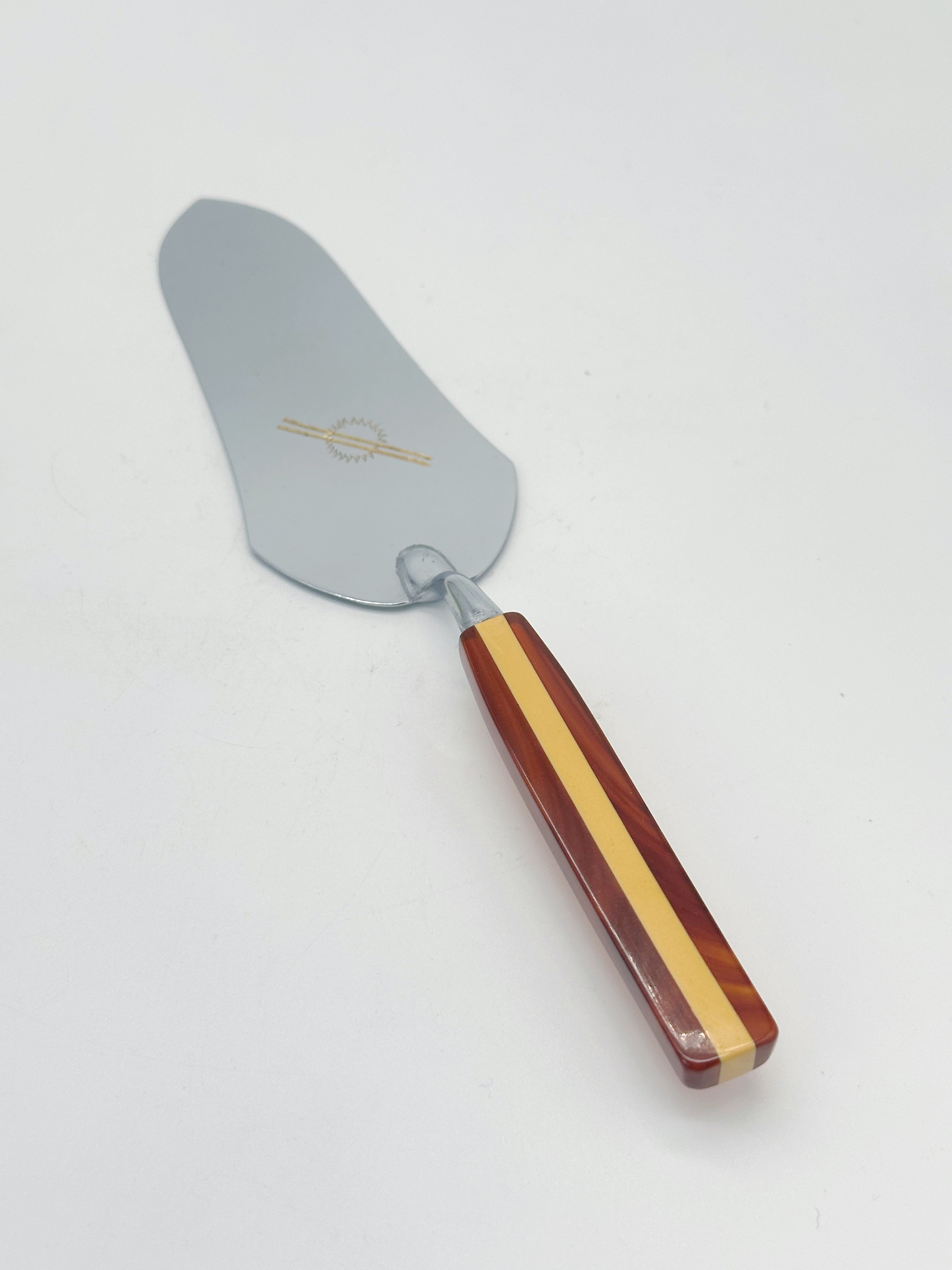 Vintage Kuchenheber mit Bakelitgriff in Originalbox