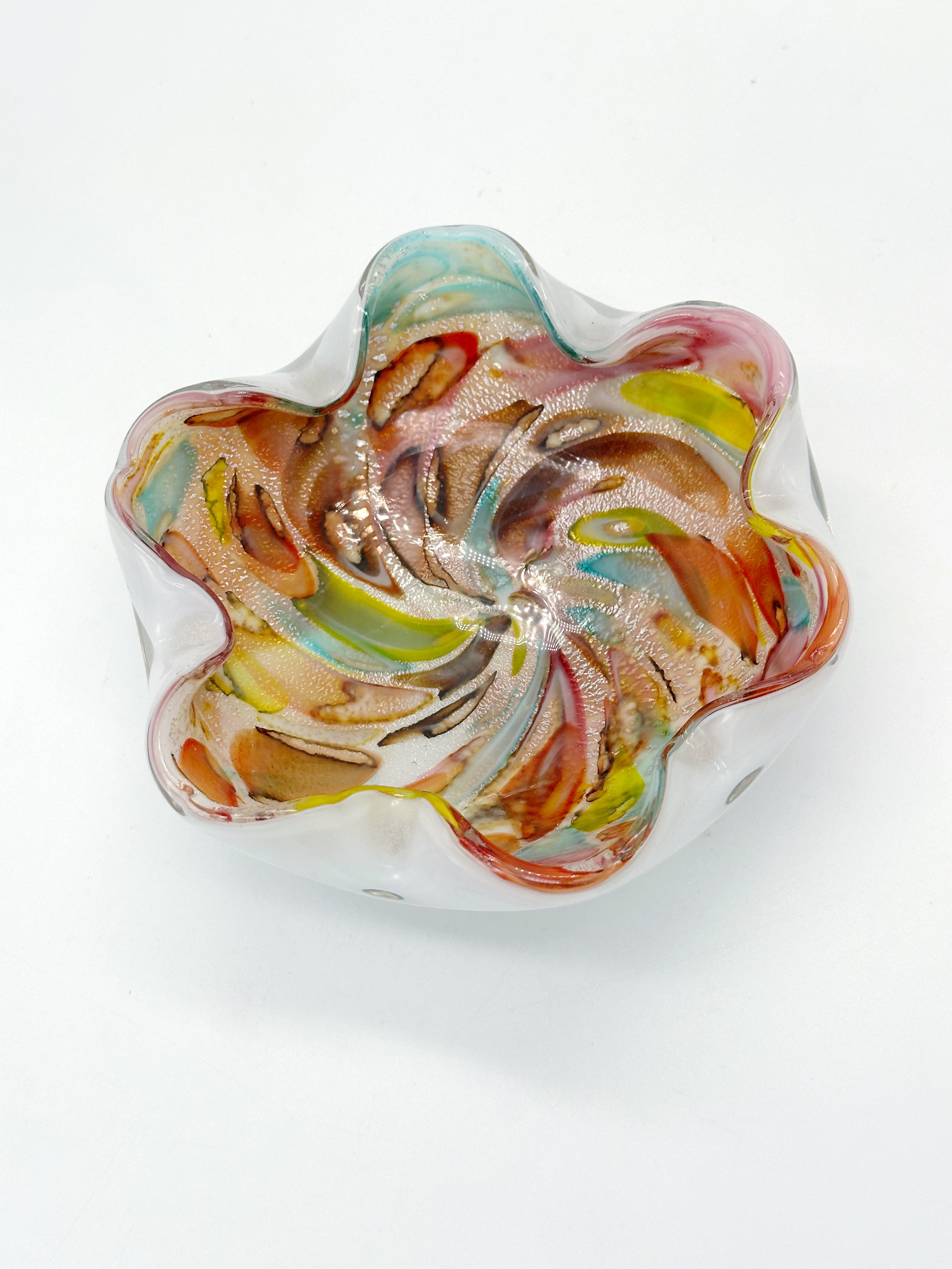 Murano Tutti Frutti Glasschale von Dino Martens um 1950