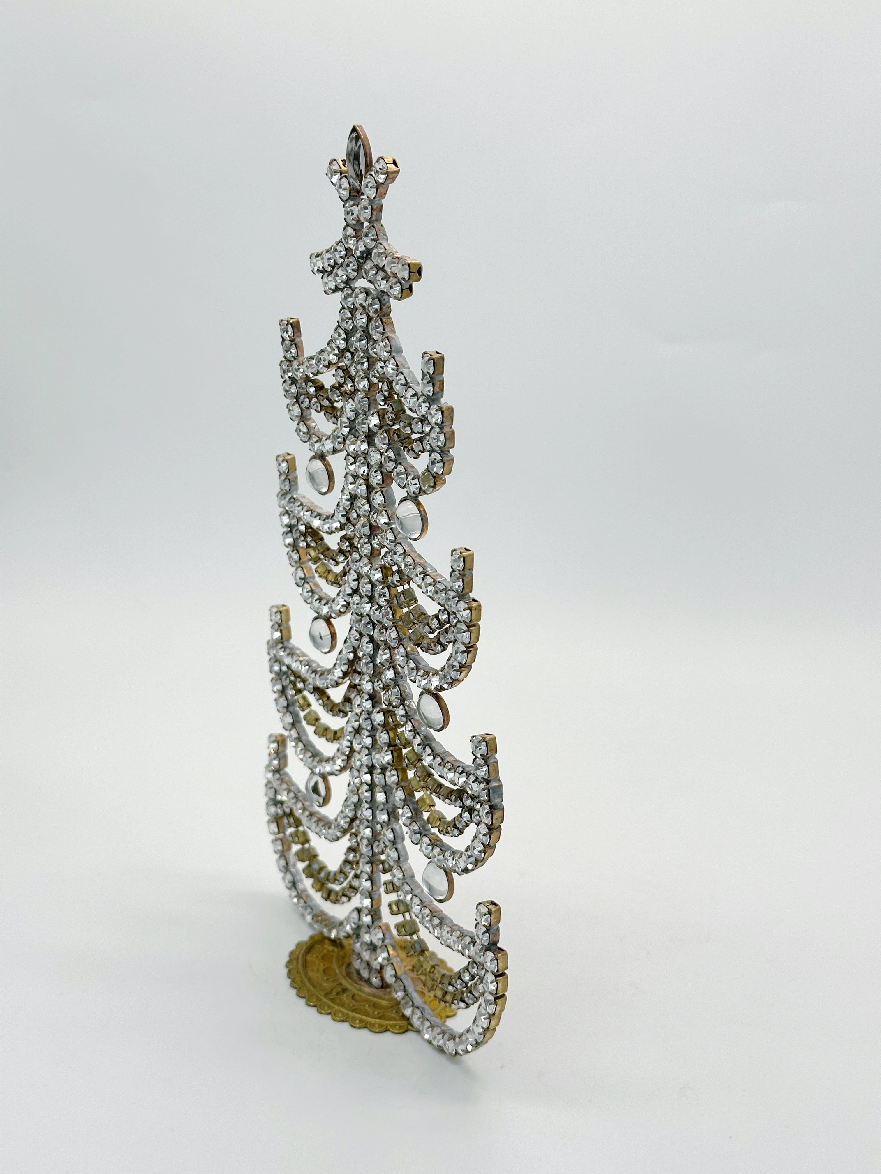 Prächtiger Gablonzer Christbaum aus Strass & Kristall