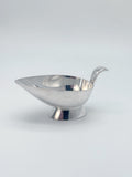 Versilberte Vintage Sauciere aus Holland um 1960