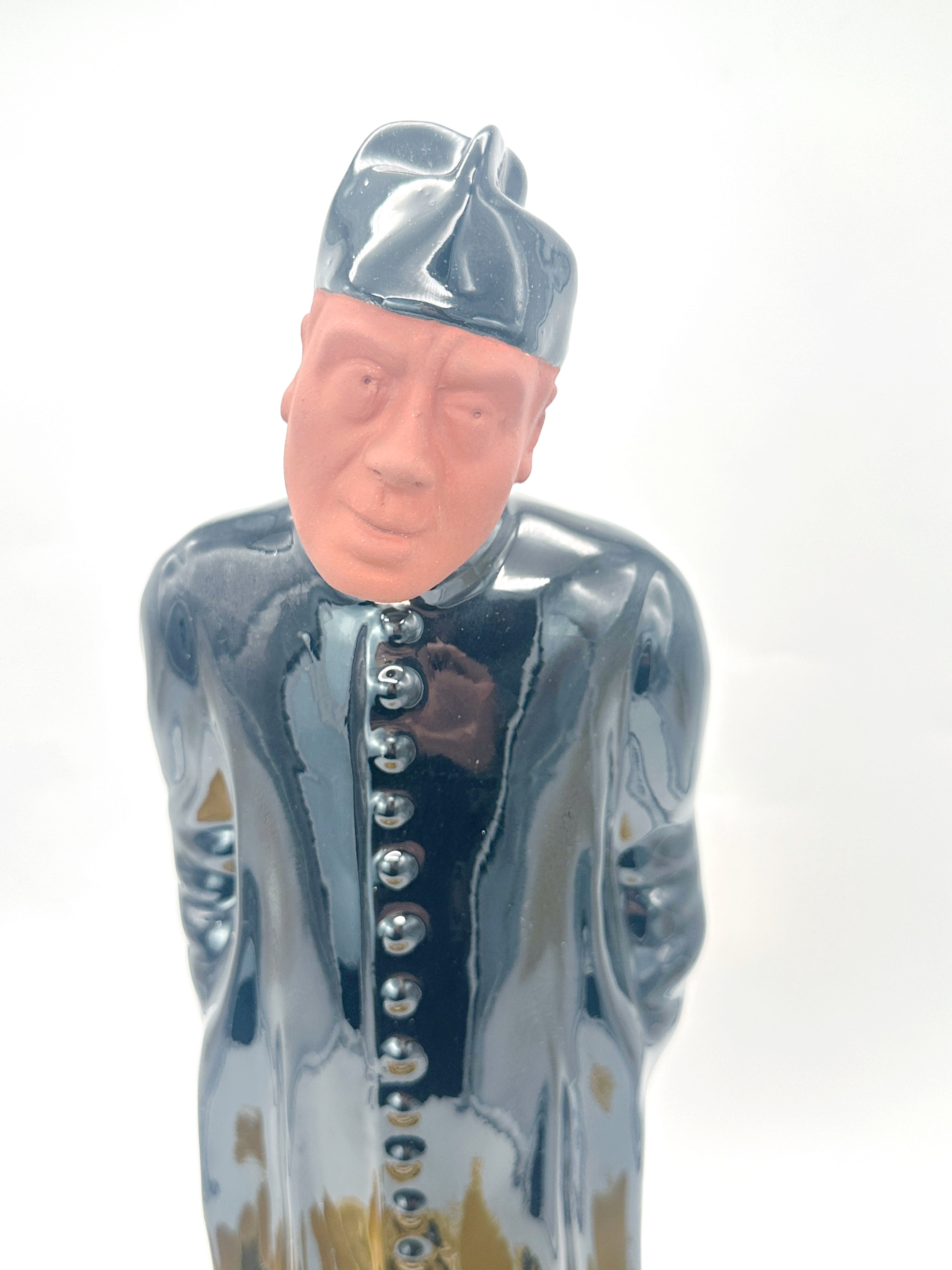 Vintage Schnaps-Set Don Camillo von Scheibbs Keramik mit Servierplatte