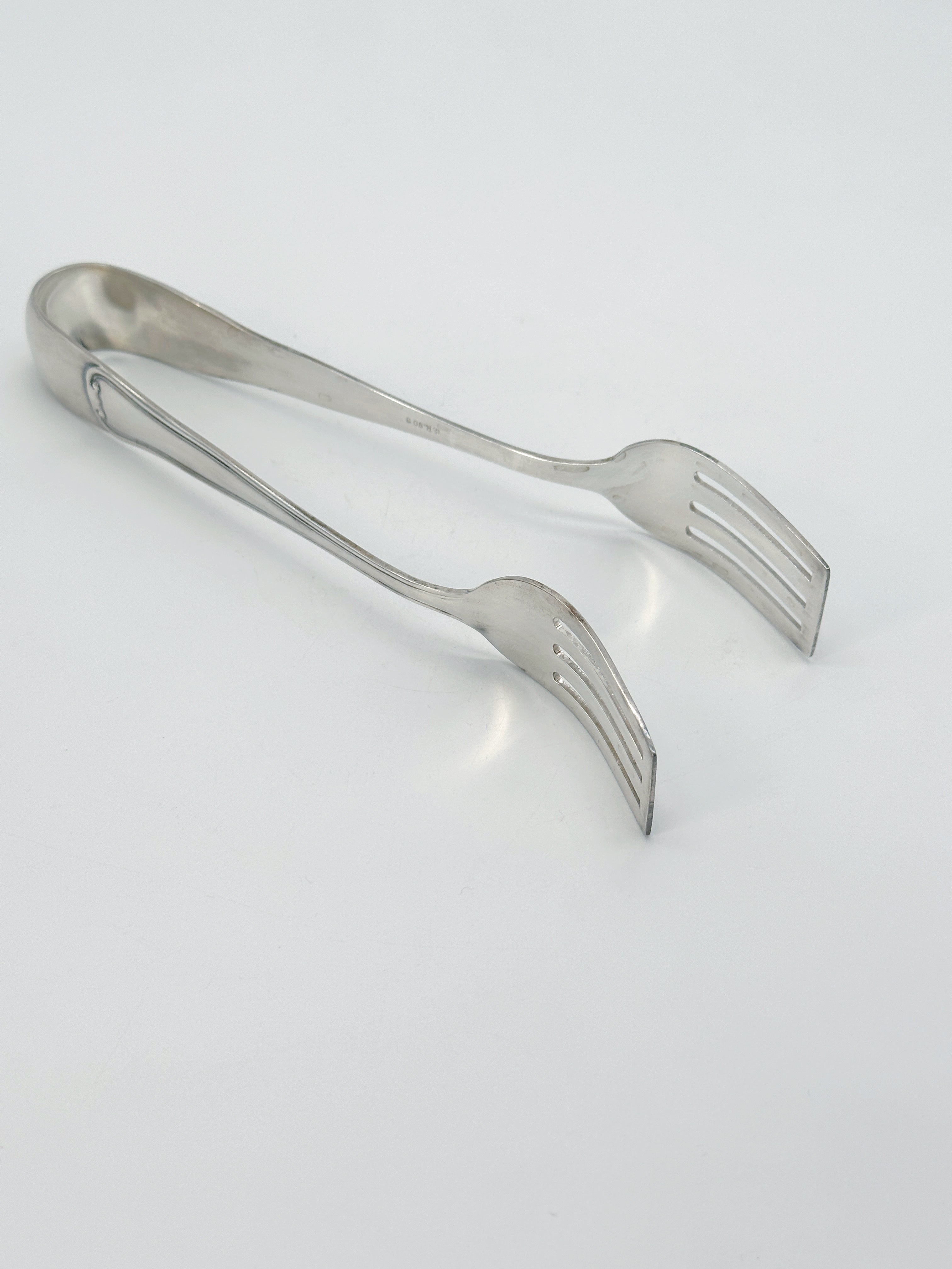 Vintage Kuchenzange versilbert