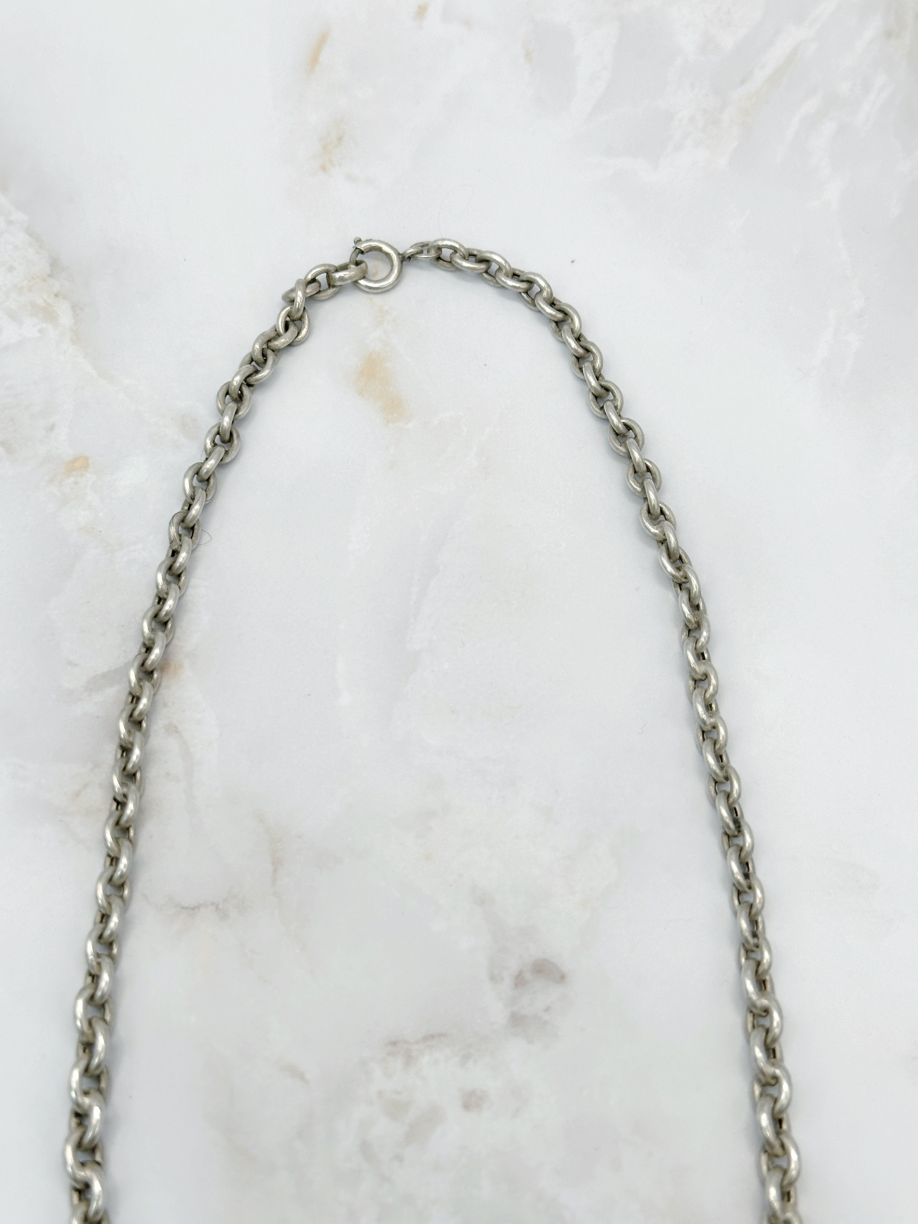 Vintage Gliederkette aus Sterling Silber im Verlauf