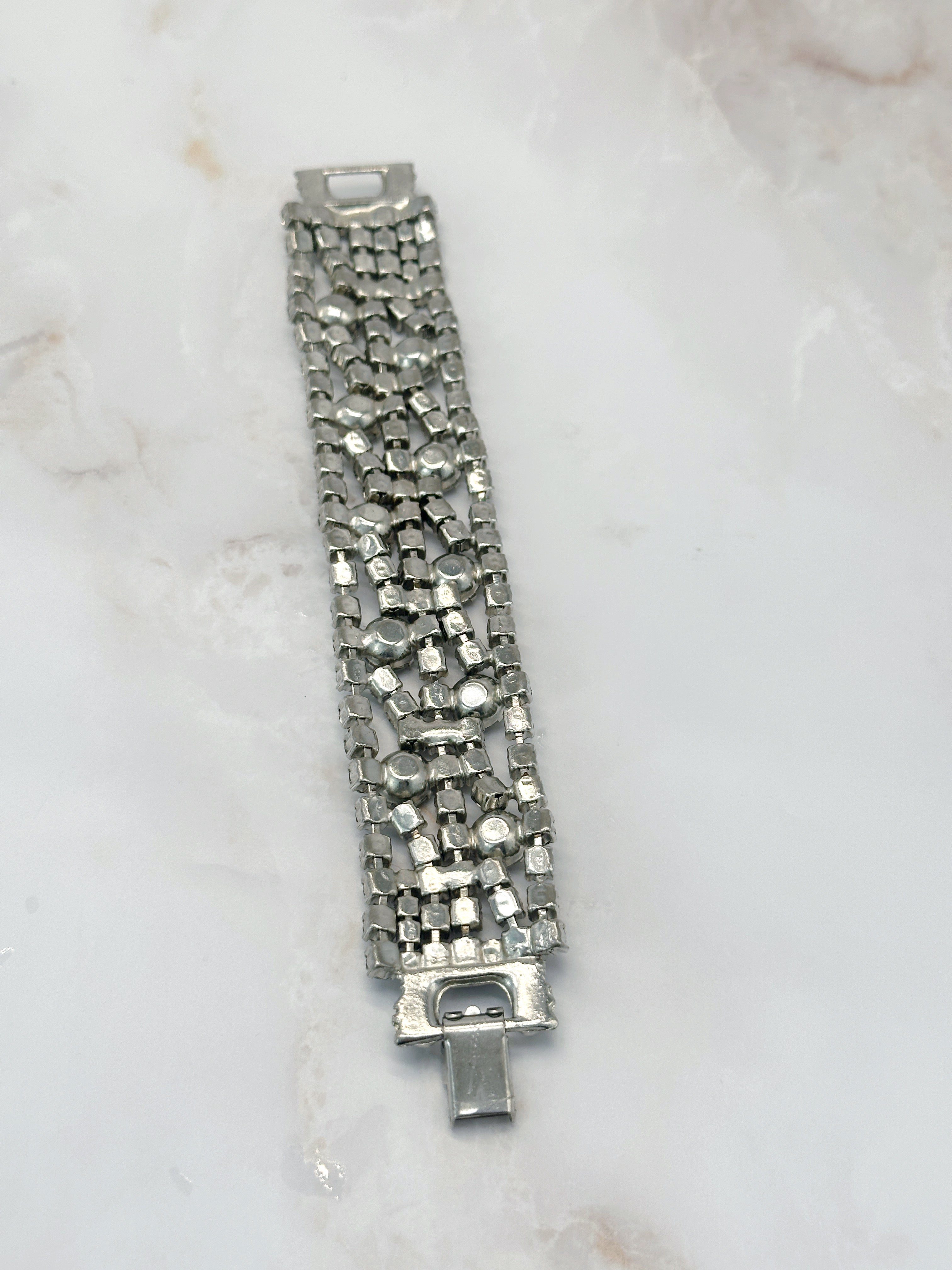 Opulentes Vintage Strass Armband im Stil der 40er Jahre