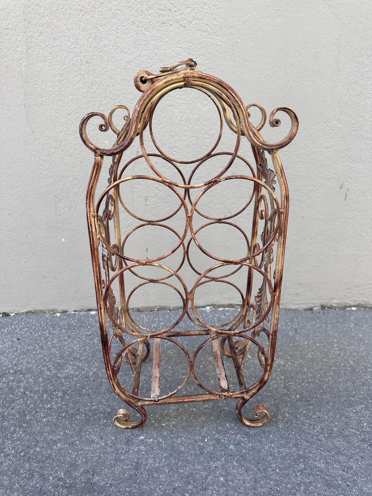 Vintage Weinflaschenhalter / kleines Weinregal