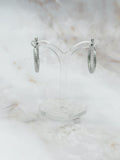 Klassische Creolen aus 925 Sterling Silber mit gedrehtem Muster